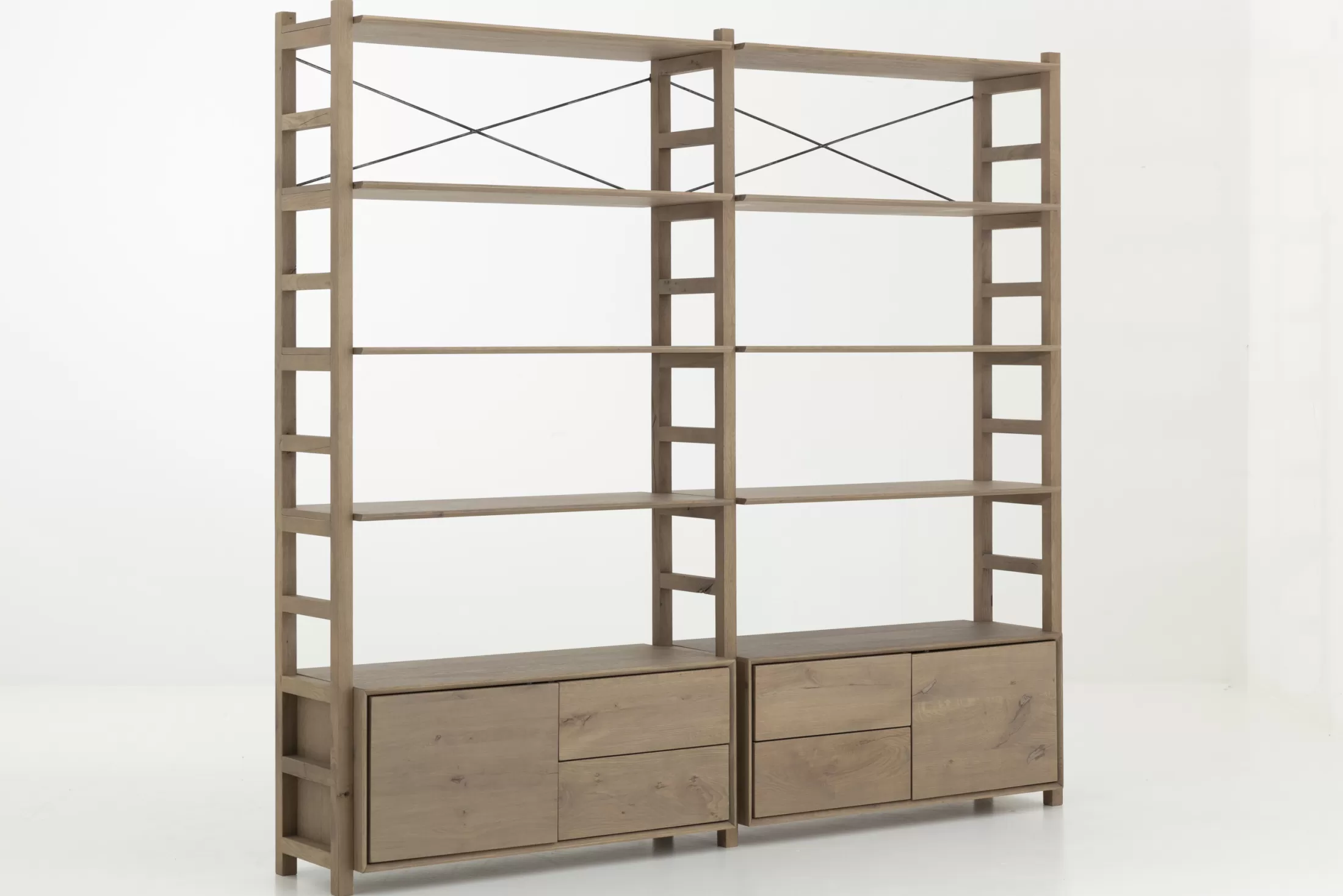 Flamant Kasten | Aber, Rack, Verweerd Eiken, L