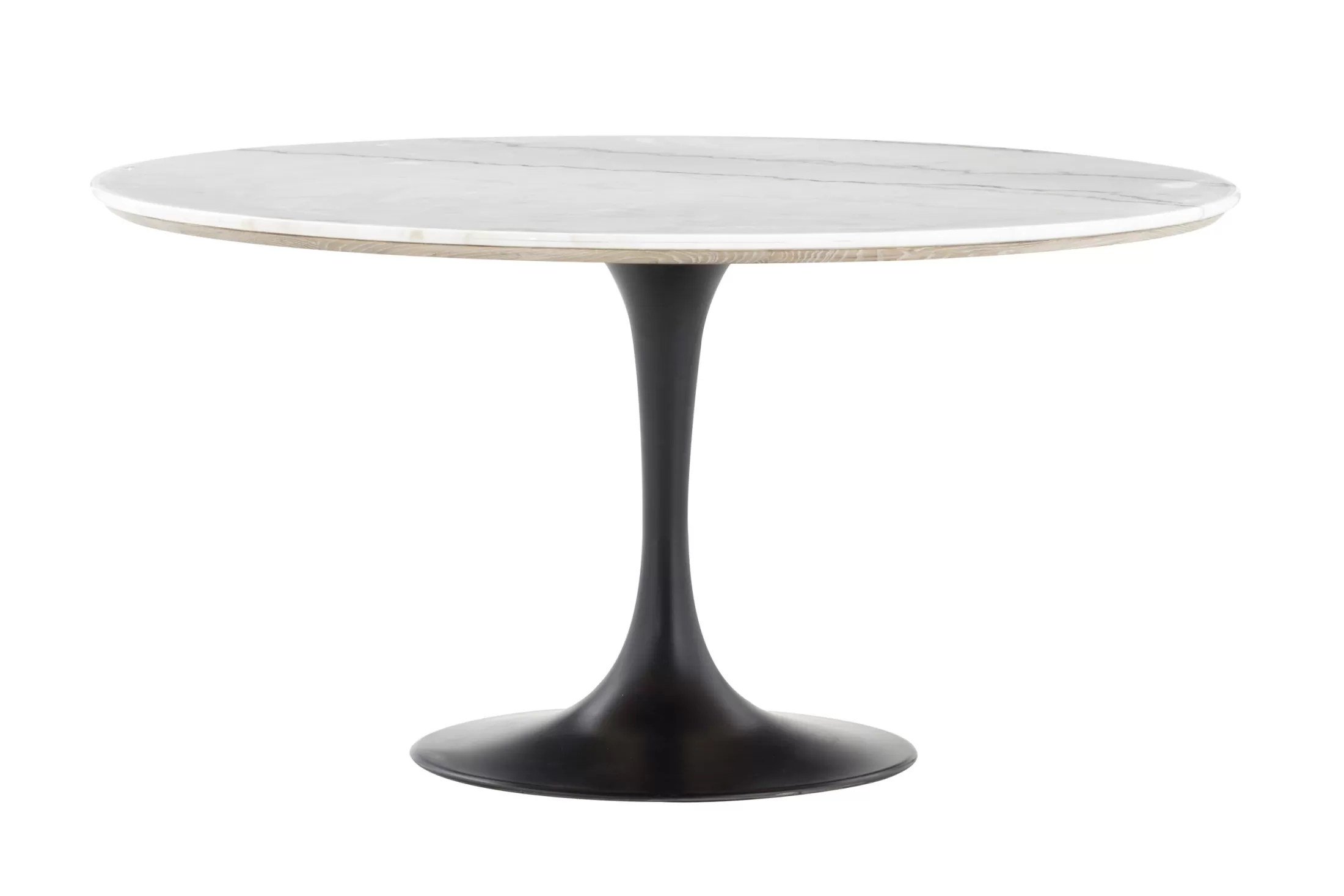 Flamant Eettafels | Aboah, Eettafel, Rond, Wit Marmer, 145 Cm