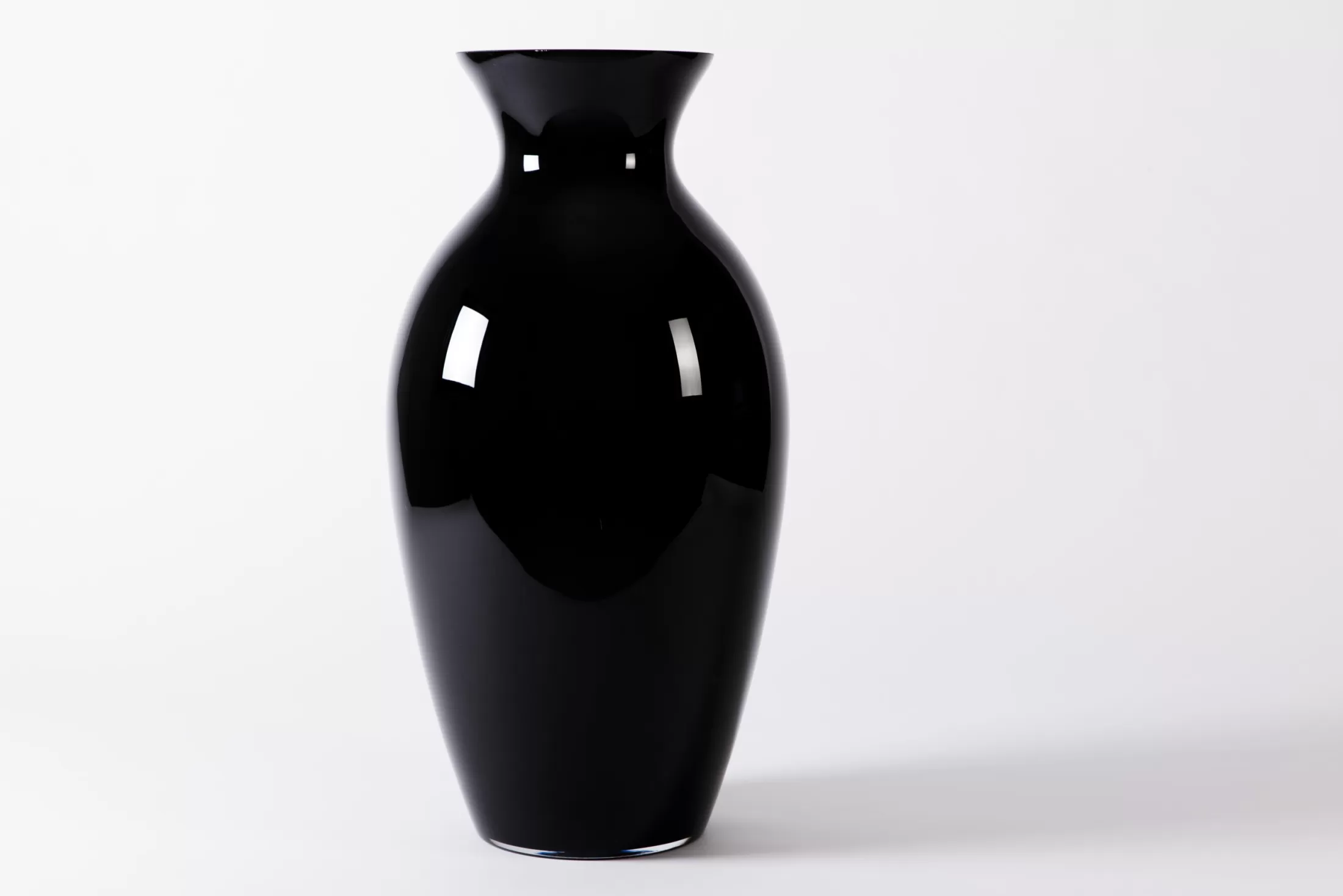 Flamant Decoratie | Adina, Vaas, Zwart, Mondgeblazen, 70Cm