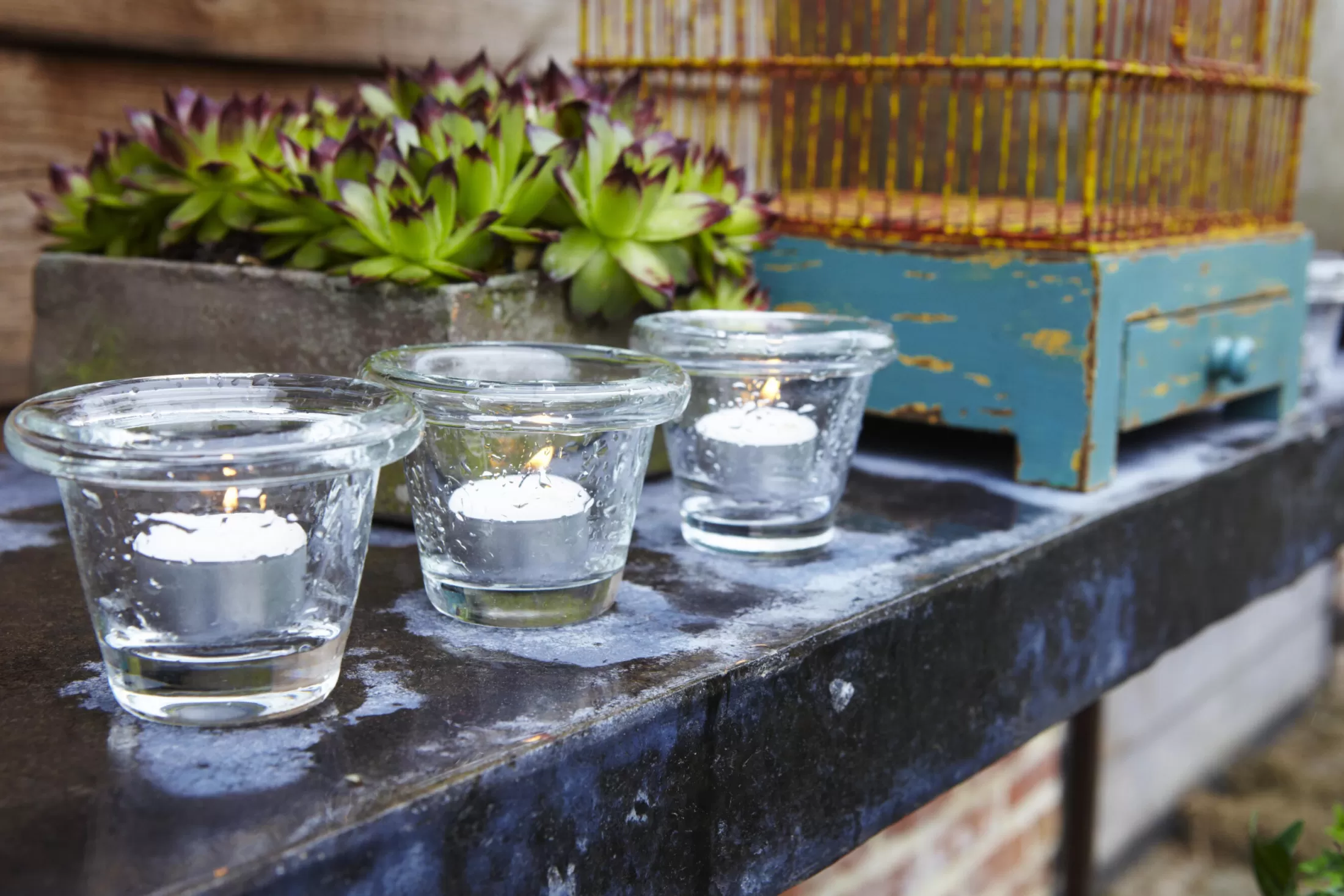 Flamant Decoratie | Amy, Theelichthouder, Mondgeblazen
