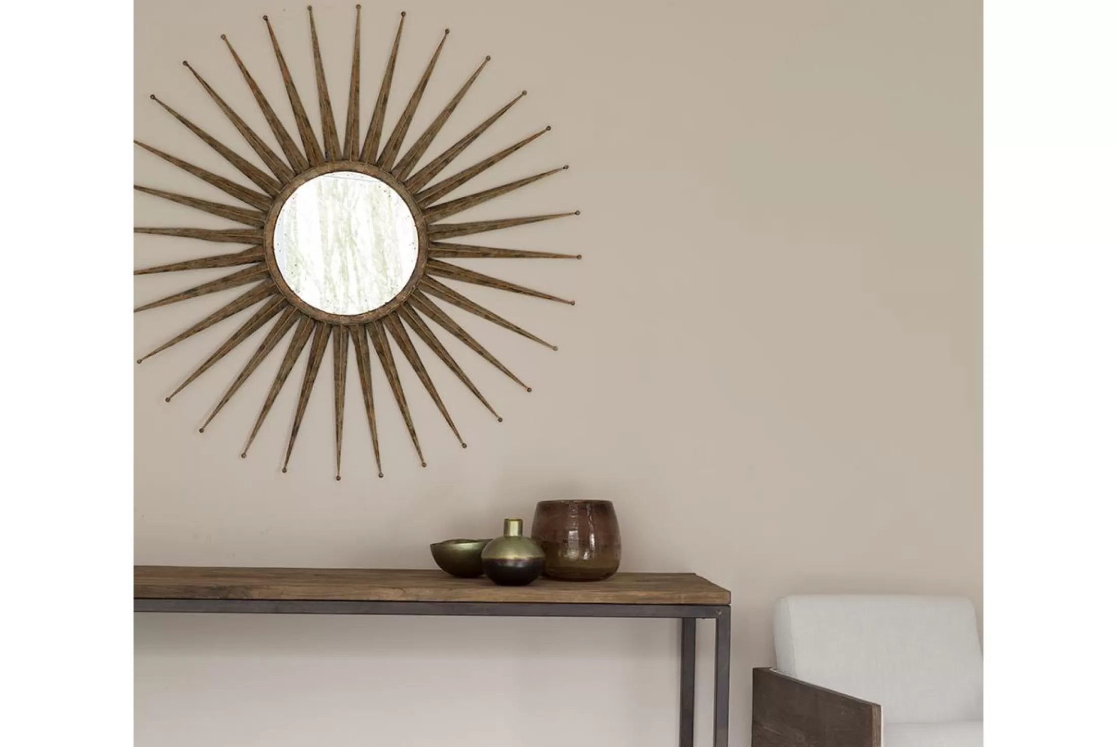 Flamant Decoratie | Azura, Spiegel, Zon, Rond
