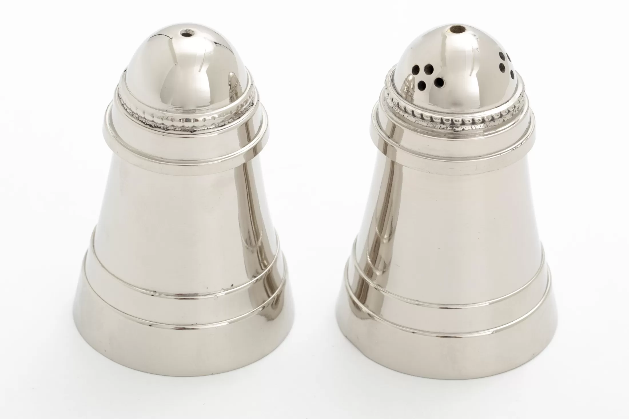 Flamant Accessoires | Babimo, Peper- En Zoutset, Nikkel, Set Van 2
