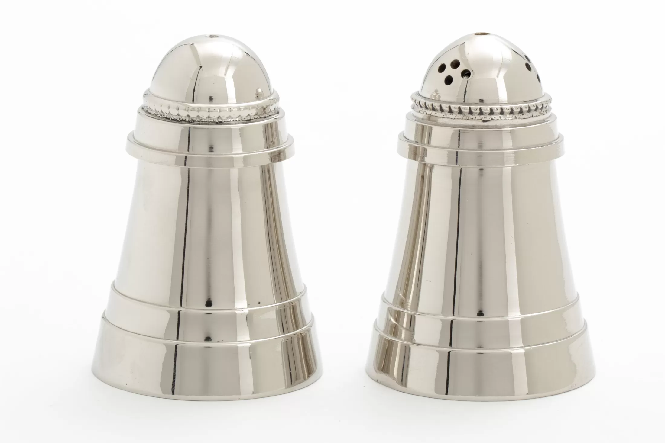 Flamant Accessoires | Babimo, Peper- En Zoutset, Nikkel, Set Van 2
