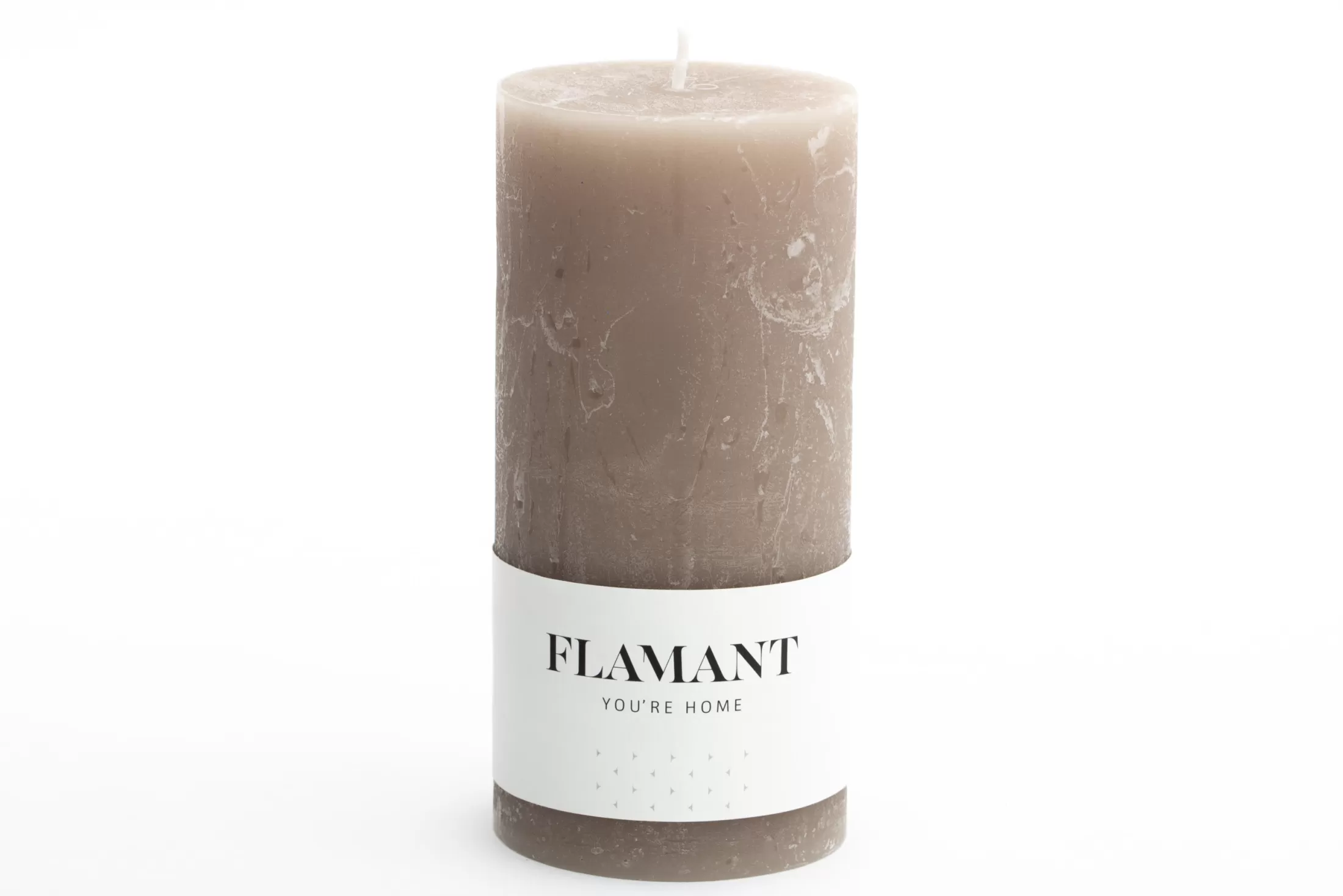 Flamant Decoratie | Beth, Kaars, Kleur Taupe, 7X15Cm