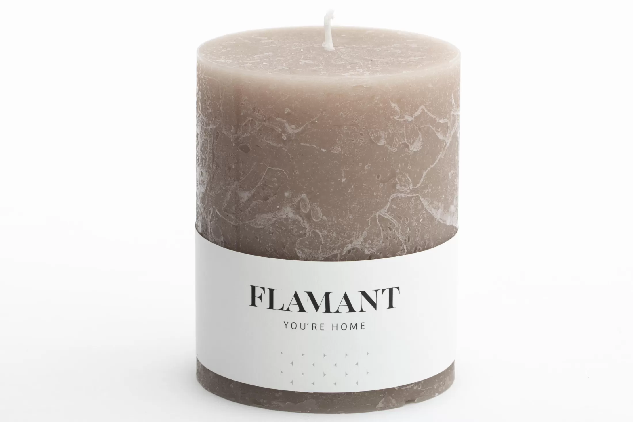 Flamant Decoratie | Beth, Kaars, Kleur Taupe, 9X11,5Cm