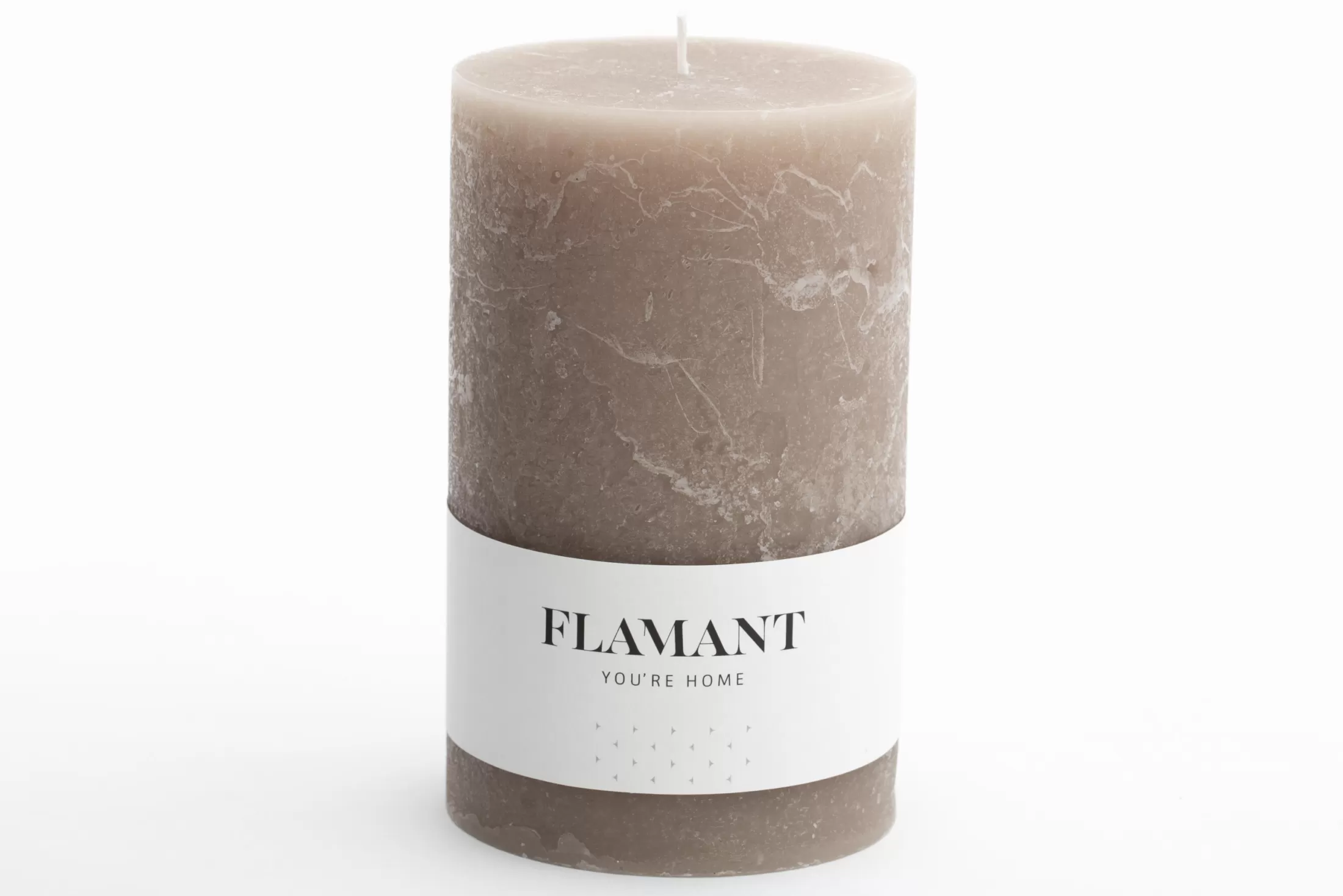 Flamant Decoratie | Beth, Kaars, Kleur Taupe, 9X15Cm