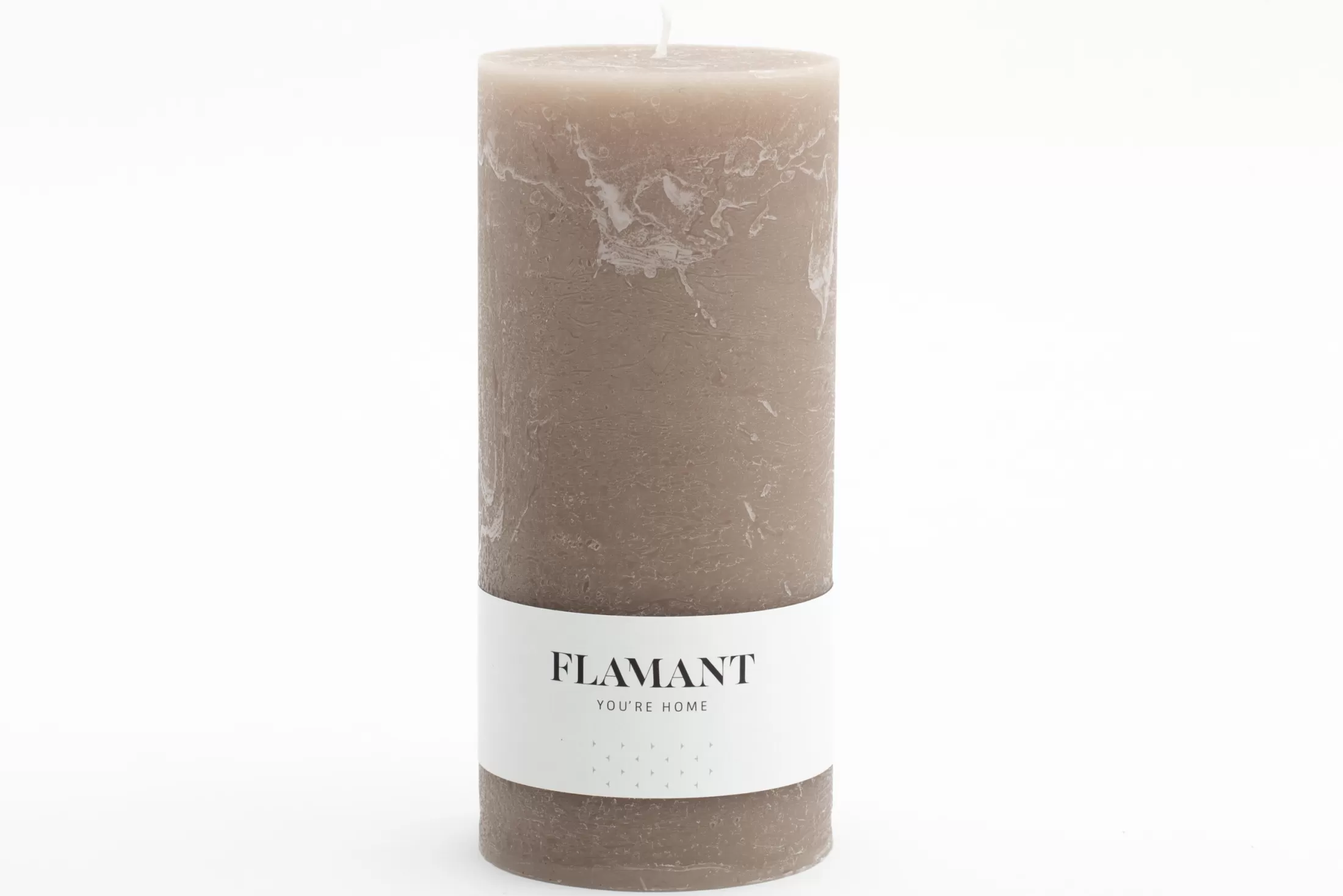 Flamant Decoratie | Beth, Kaars, Kleur Taupe, 9X20Cm