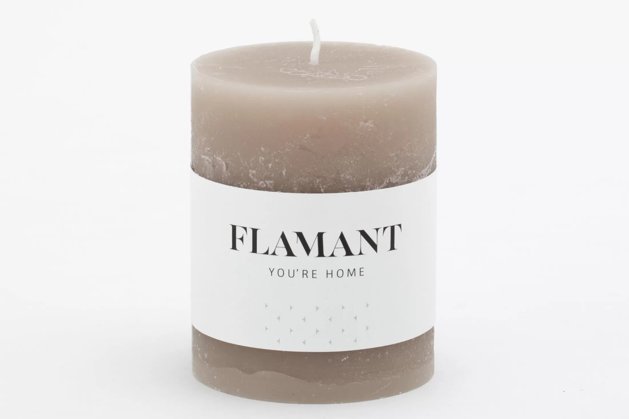 Flamant Decoratie | Beth, Kaars, Kleur Taupe, 7X9Cm