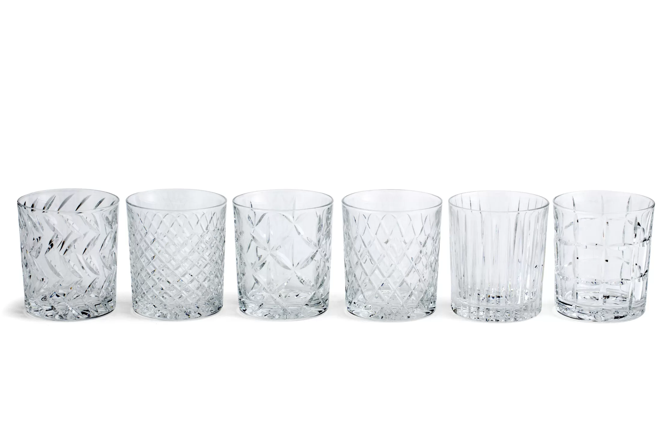 Flamant Bril | Bogart, Whiskyglas, Handgeslepen, Set Van 6
