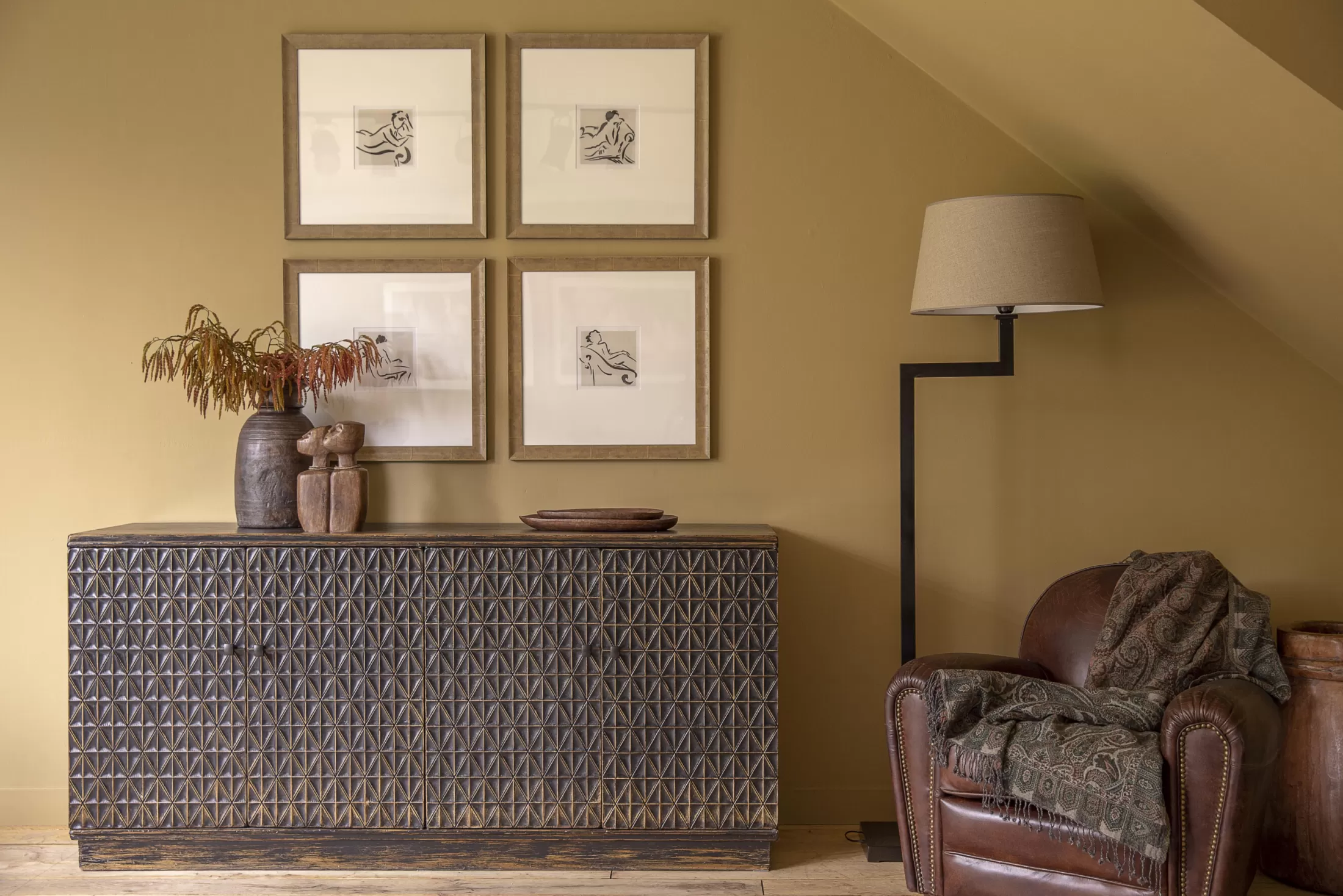 Flamant Dressoirs | Bossa, Dressoir, 4 Deuren, Gesneden