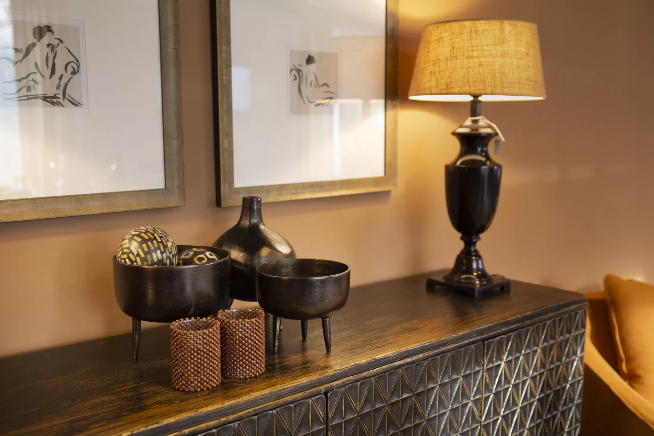 Flamant Decoratie | Byma, Kom, Metaal, Zwart, L