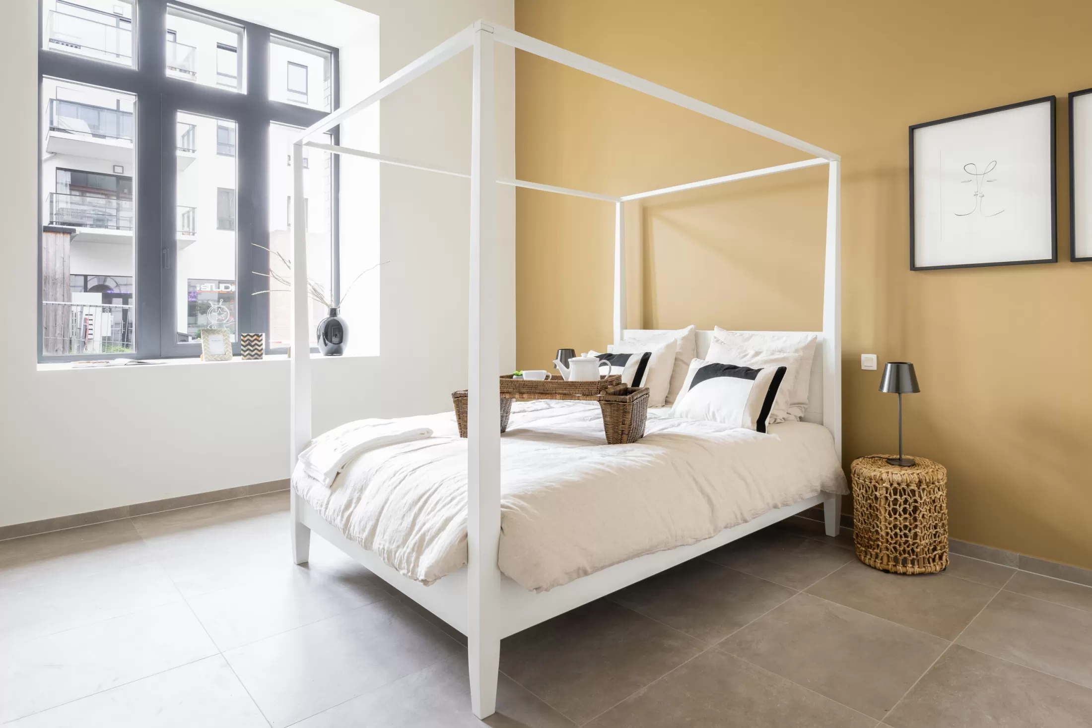 Flamant Bedden | Cape Cod, Hemelbed, Wit, 160 Cm