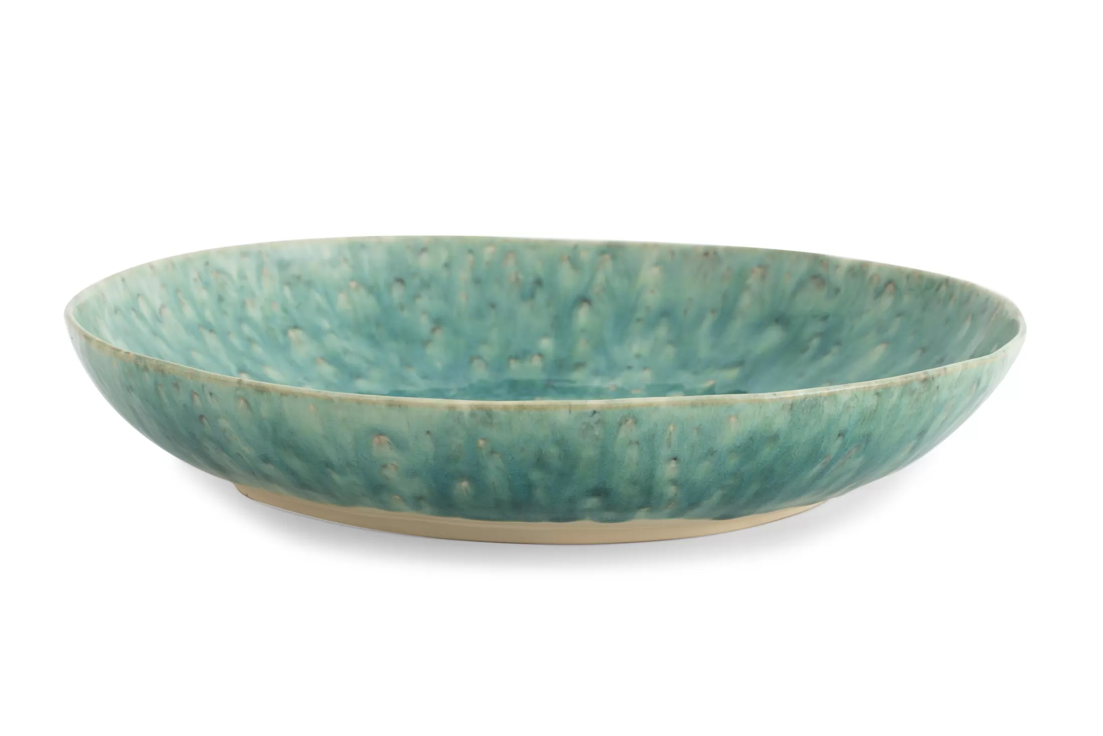 Flamant Borden, Borden En Kommen | Cresta, Serveerschaal, Keramiek, Turkoois, Rond, 37 Cm