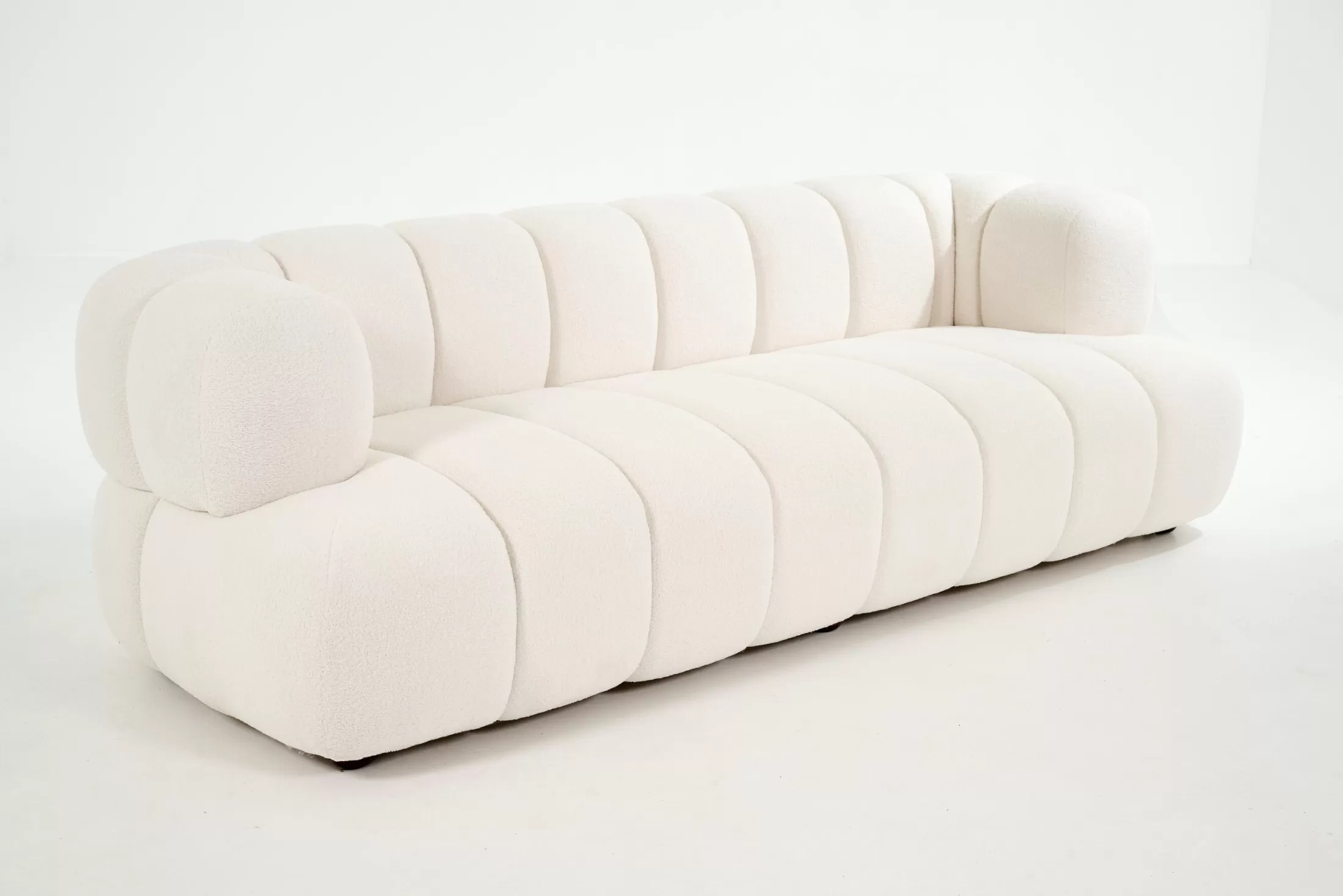 Flamant Banken | Dallas, Bank, Wit, Boucle, 3-Zitsbank