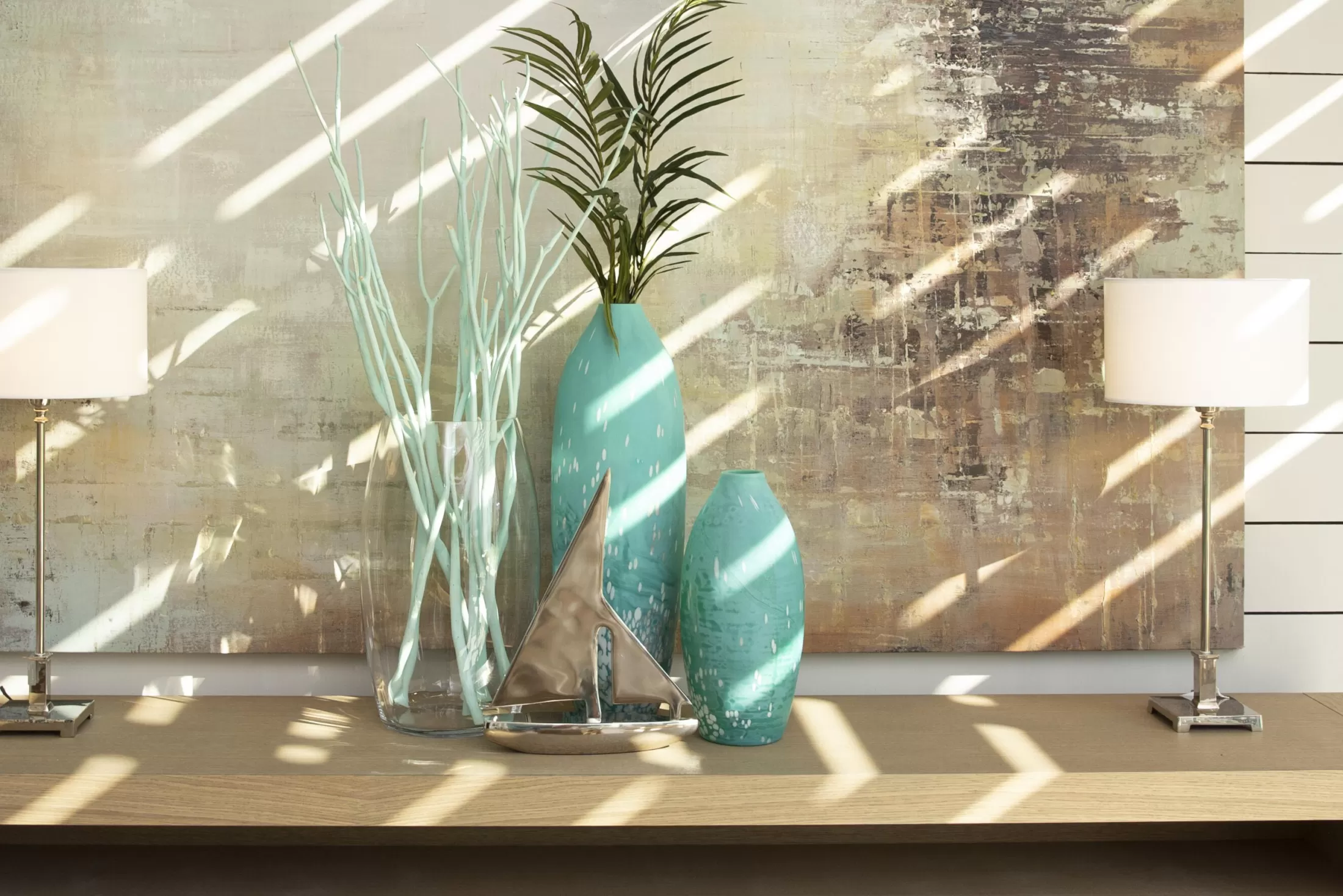 Flamant Decoratie | Dego, Vaas, Glas, Turkoois, L