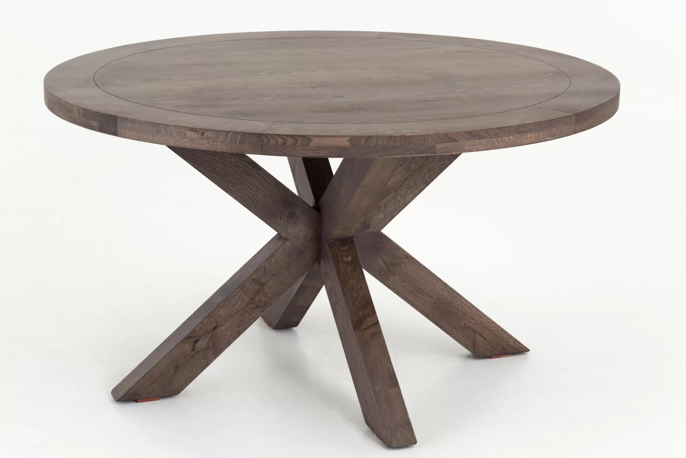 Flamant Eettafels | Forino, Eettafel, Gerookt Eiken, Rond, 110 Cm