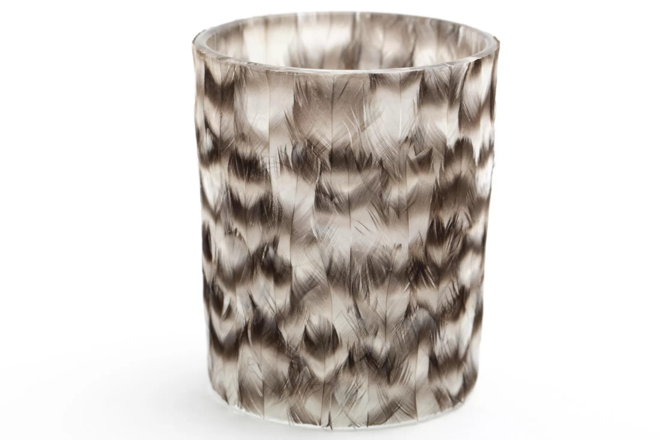 Flamant Decoratie | Hannigan, Theelichthouder, Veren, L