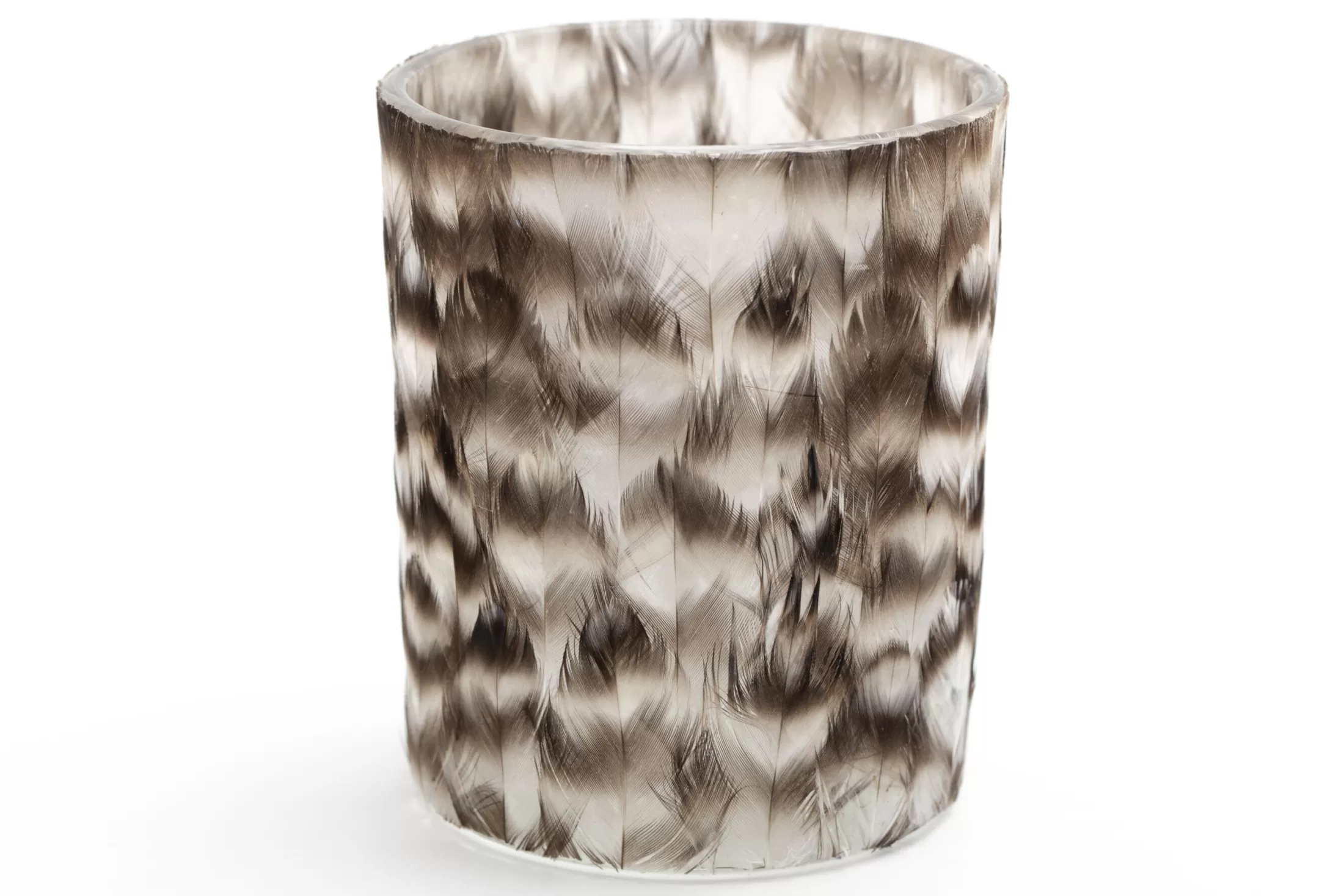 Flamant Decoratie | Hannigan, Theelichthouder, Veren, L