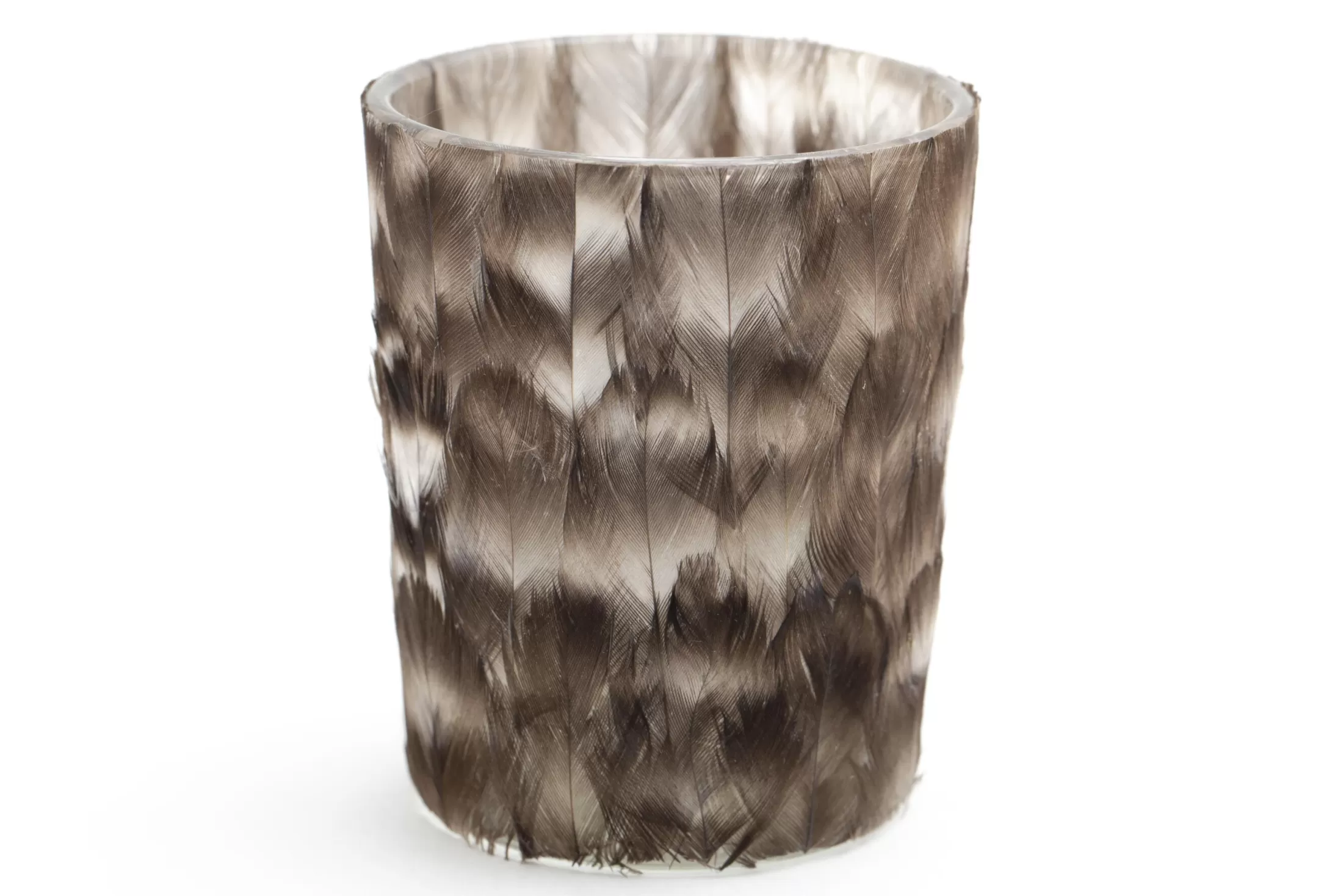 Flamant Decoratie | Hannigan, Theelichthouder, Veren, S
