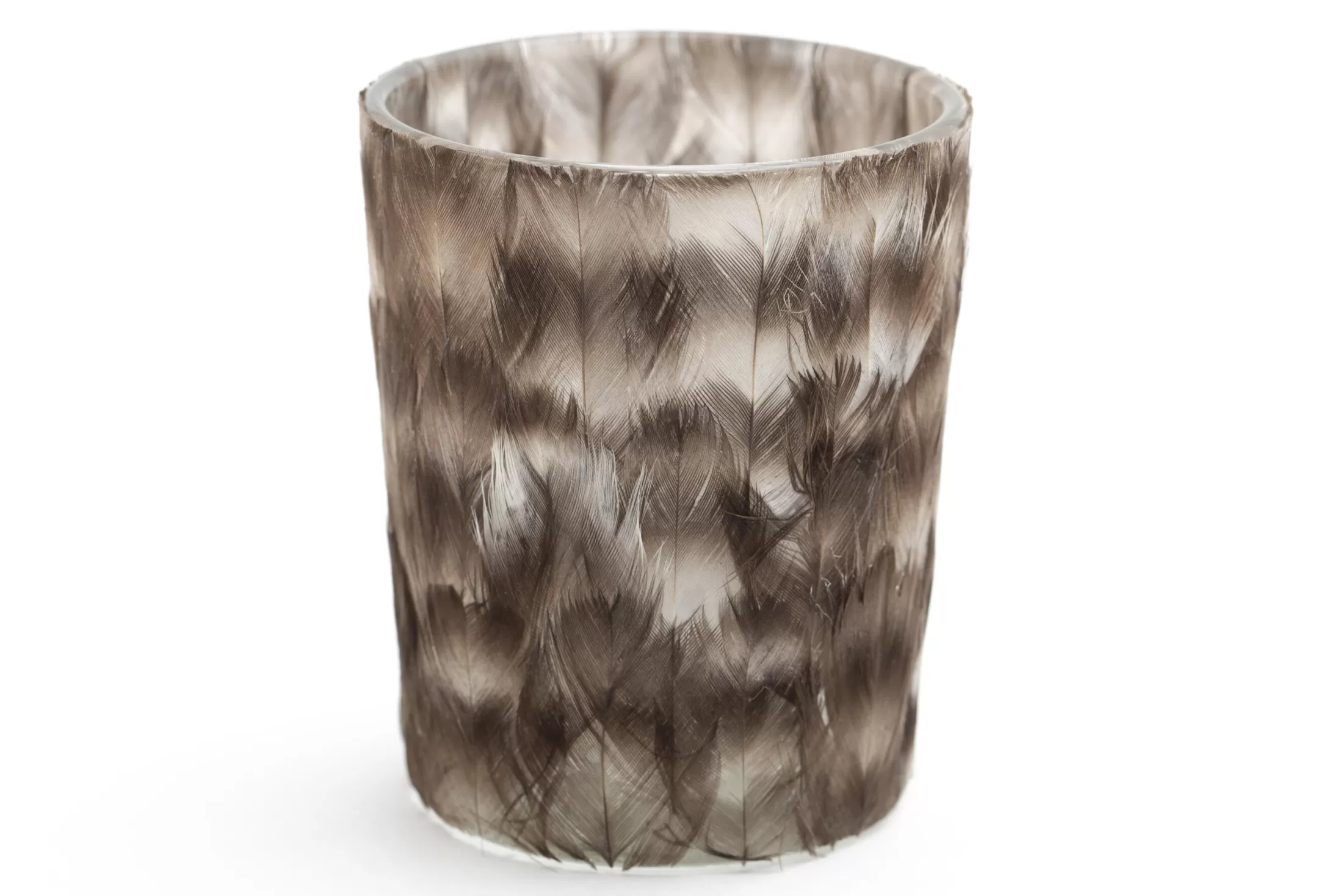 Flamant Decoratie | Hannigan, Theelichthouder, Veren, S