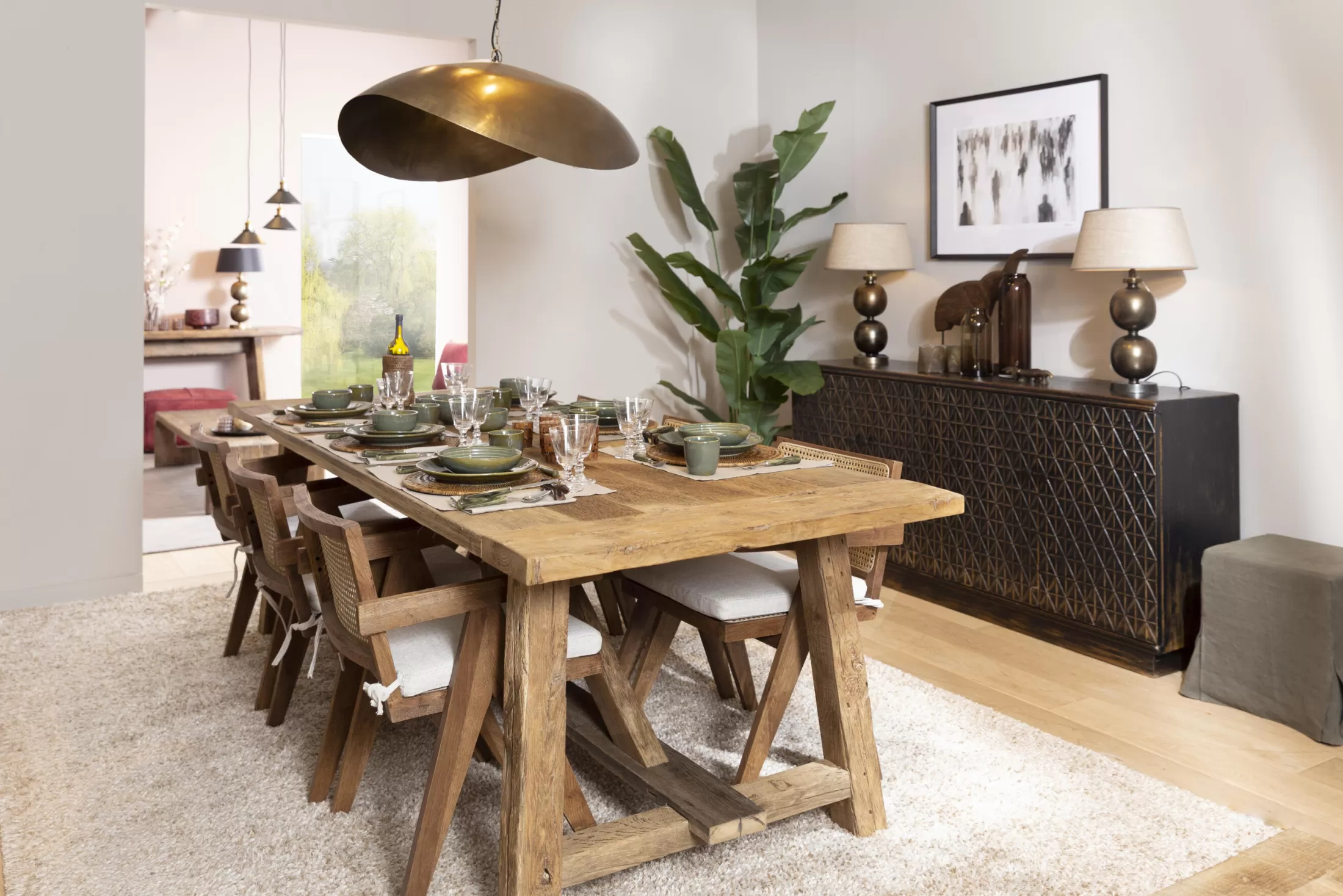 Flamant Eettafels | Jeffrey, Eettafel, Oud Eiken, 300 Cm