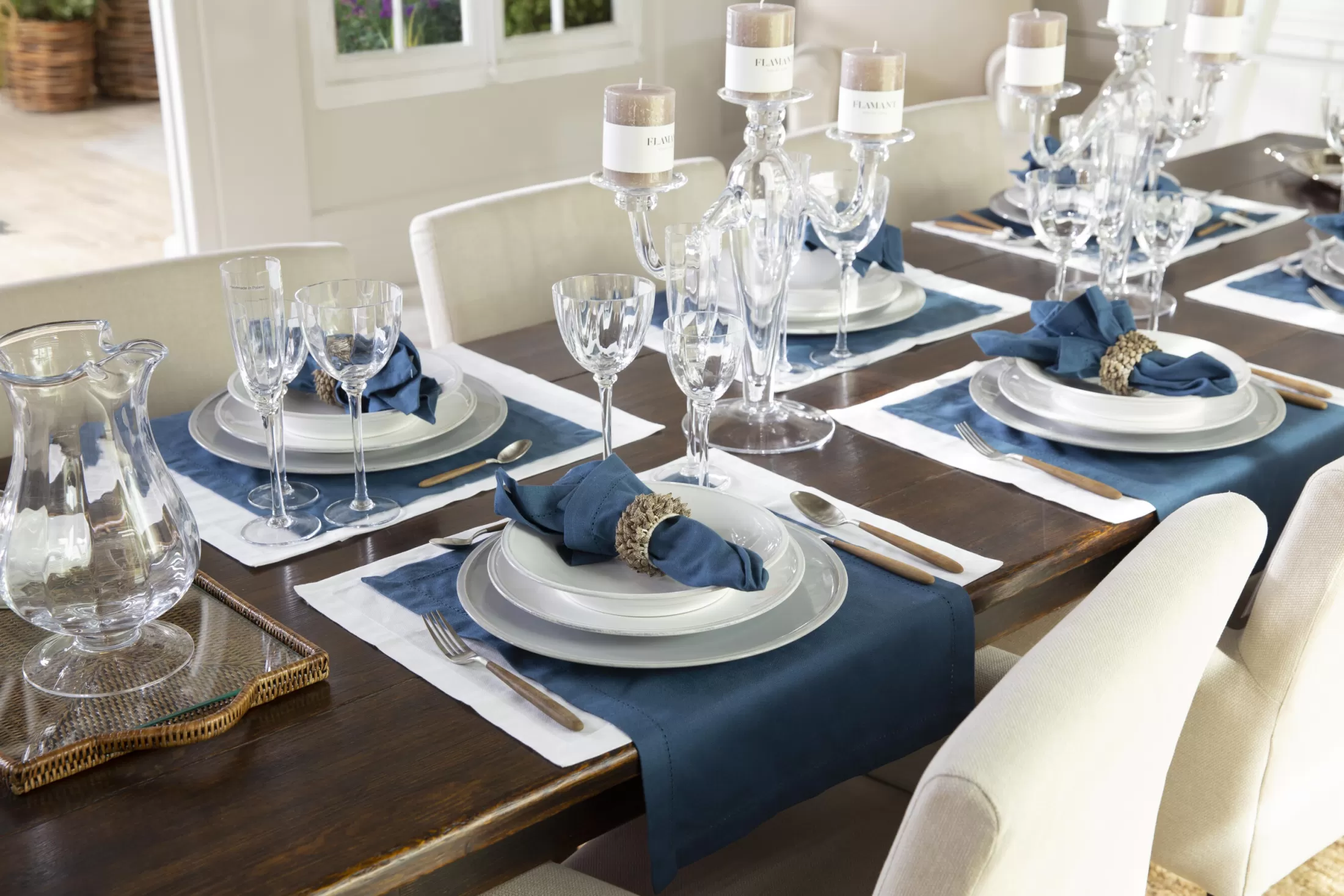 Flamant Eetkamer- En Keukentextiel | Katie, Servet, Marokkaans Blauw