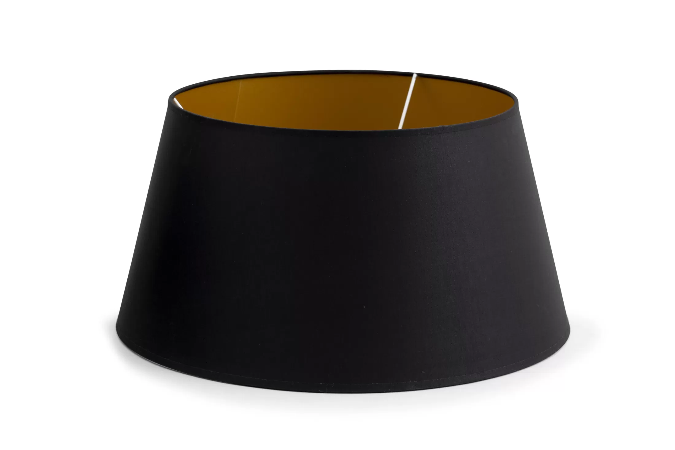 Flamant Verlichting | Lindro, Lampenkap, Zwart En Goud, Cilinder, 40 Cm