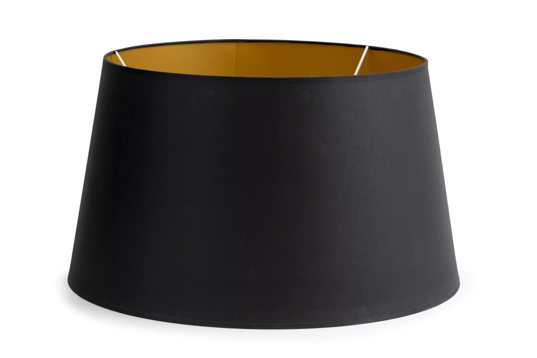 Flamant Verlichting | Lindro, Lampenkap, Zwart En Goud, Cilinder, 50 Cm