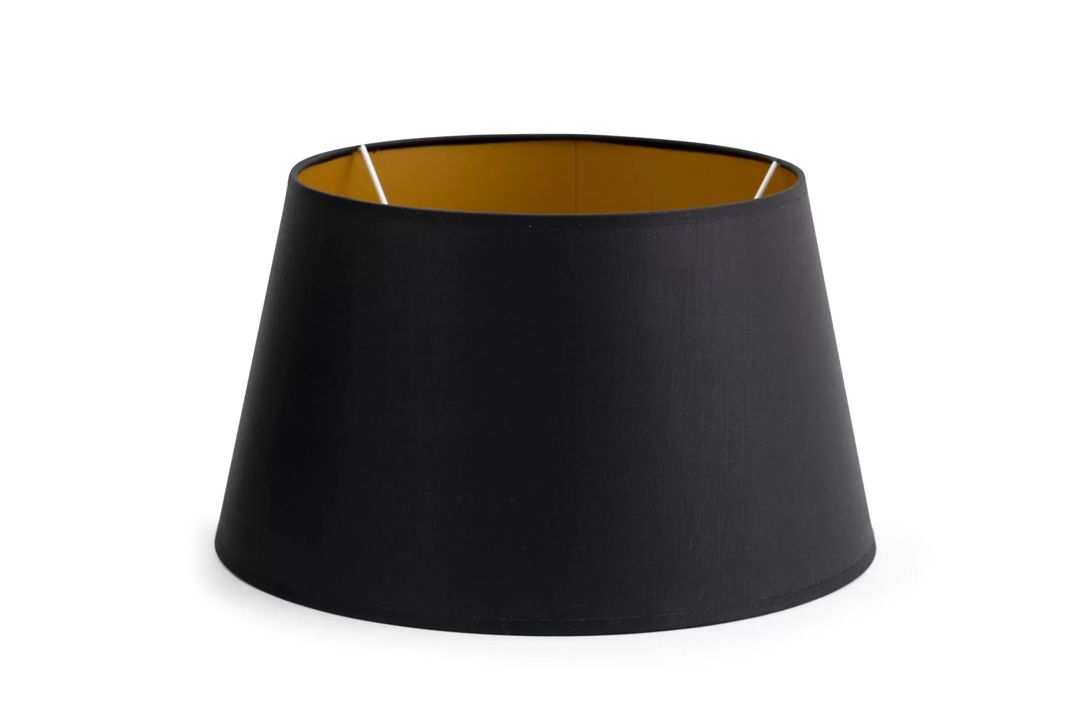 Flamant Verlichting | Lindro, Lampenkap, Zwart En Goud, Cilinder, 30 Cm