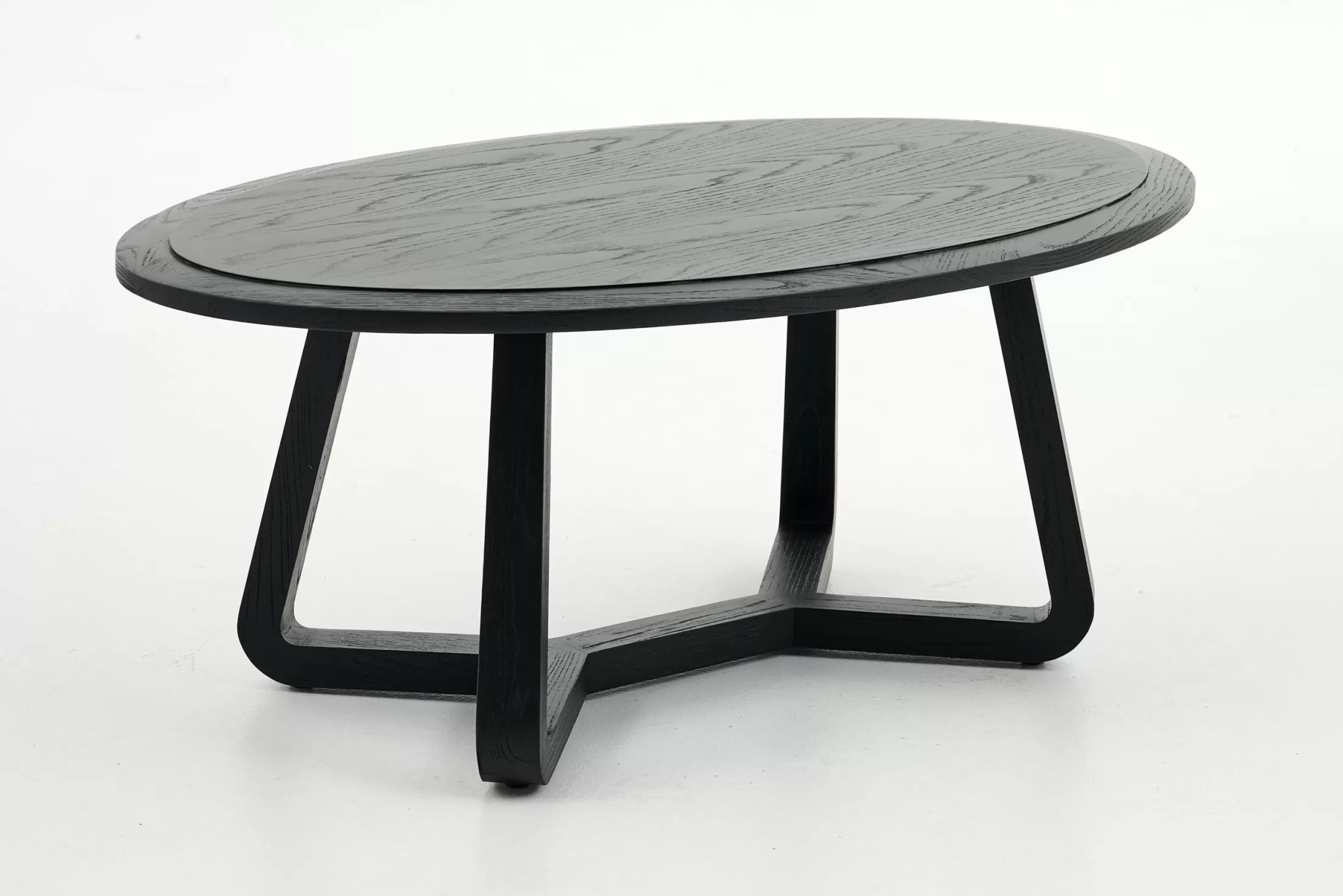 Flamant Koffie Tafels | Livy, Salontafel, Ovaal, Zwart, S
