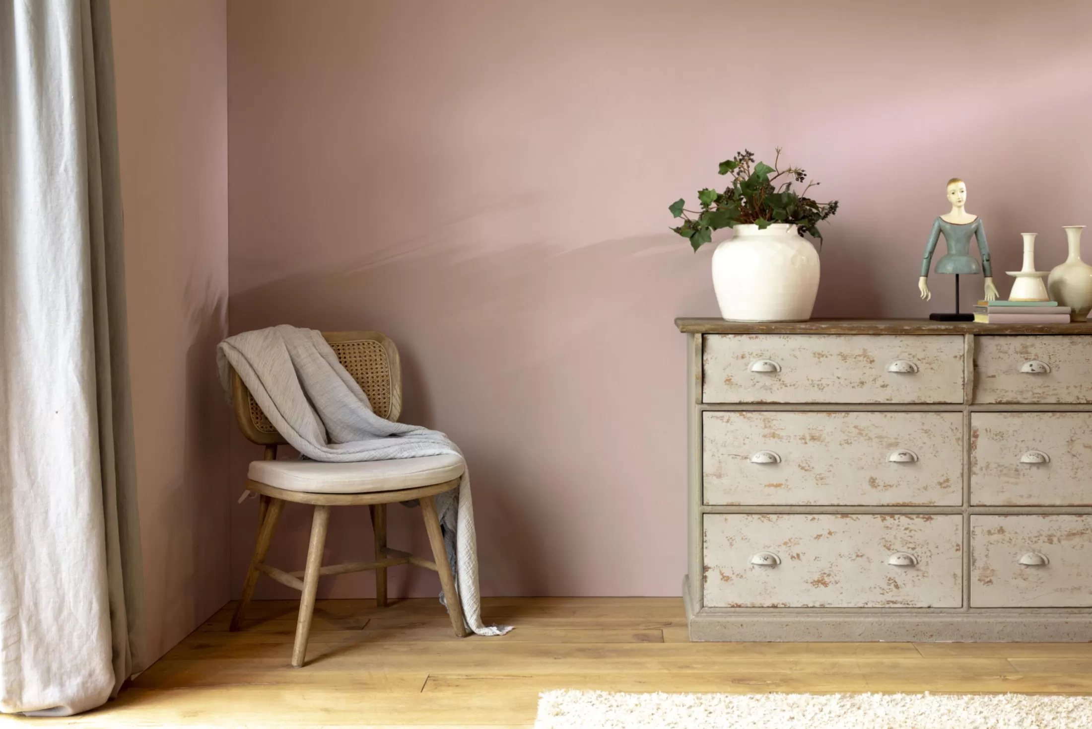 Flamant Stoelen | Lynn, Stoel, Eiken, Riet, Met Kussen