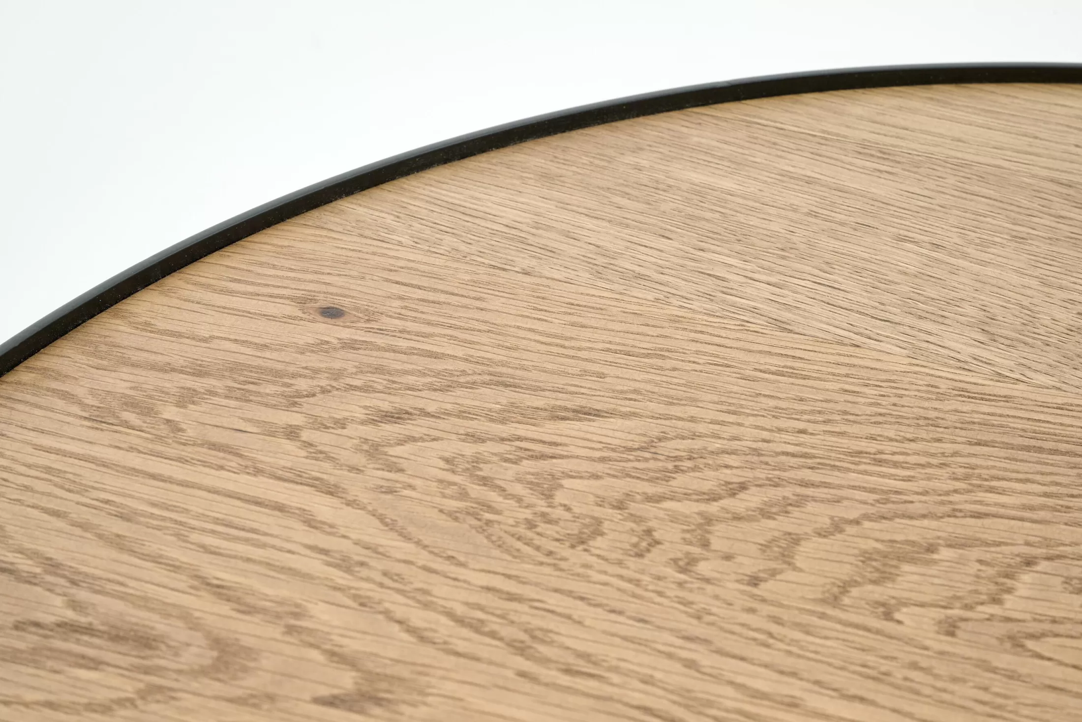 Flamant Koffie Tafels | Madison, Bijzettafel, Eiken En Metaal, Rond, 60 Cm, Lichtbruin