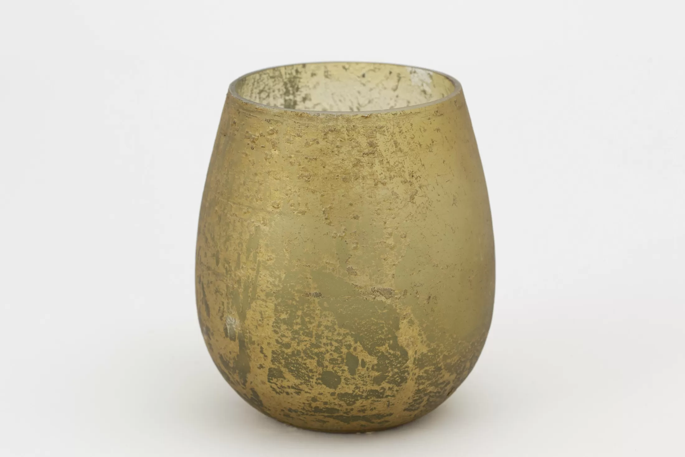Flamant Decoratie | Malea, Theelichthouder, Glas, Geel, M