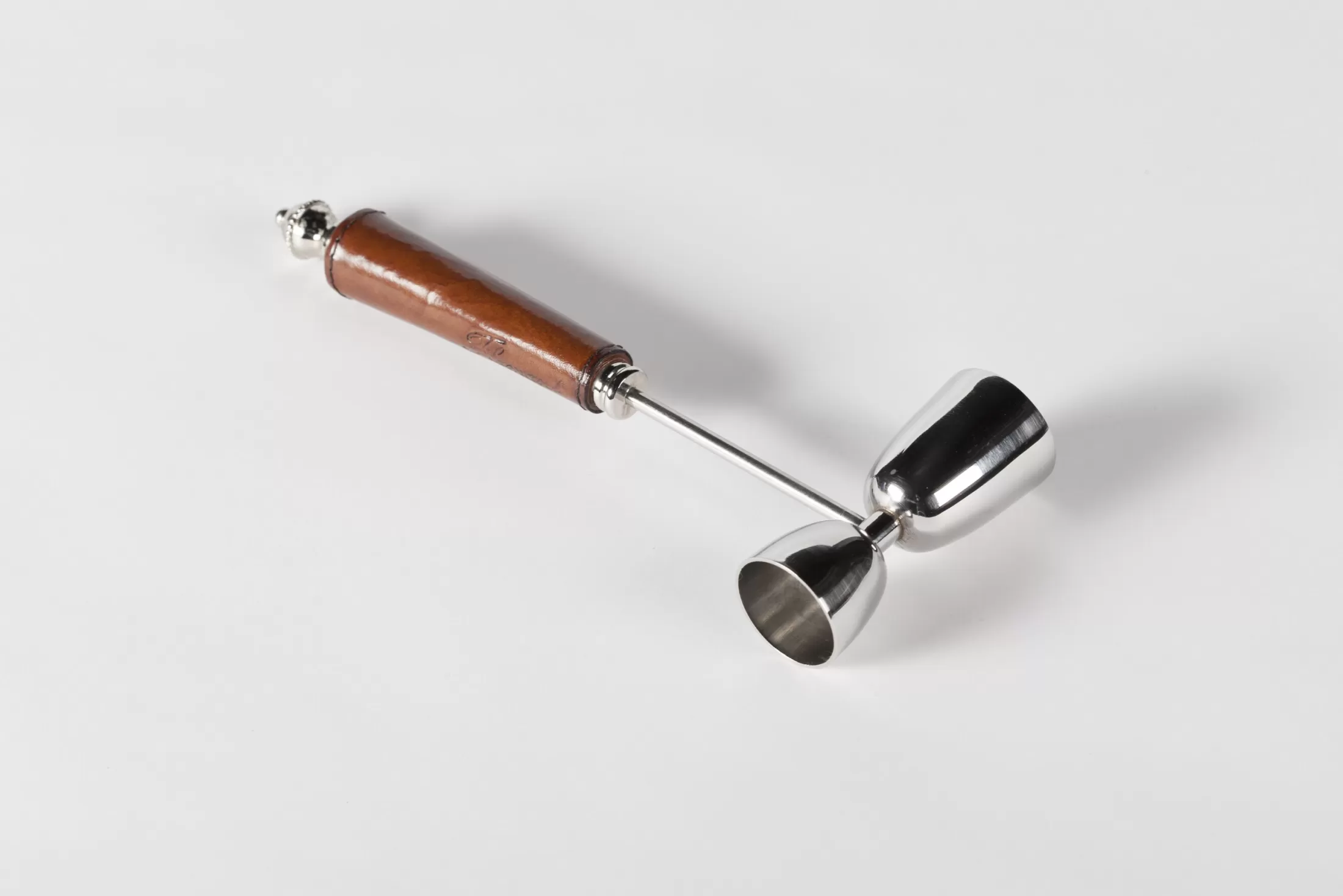 Flamant Accessoires | Manhattan, Cocktailjigger, Bruin Leer