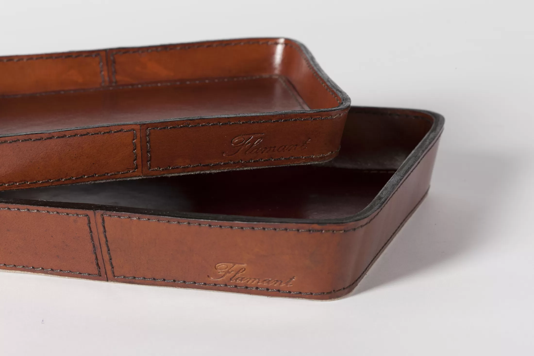 Flamant Accessoires | Manhattan, Dienblad, Bruin Leer, L