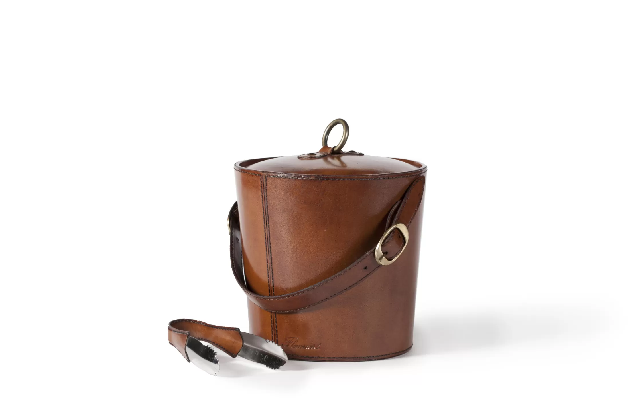 Flamant Accessoires | Manhattan, Ijsemmer, Bruin Leer