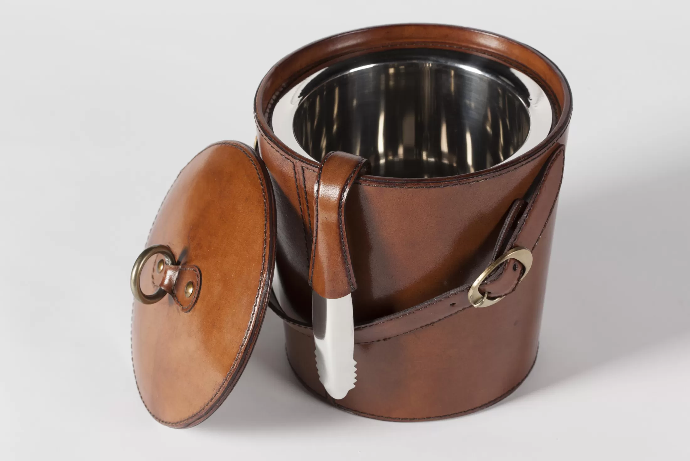 Flamant Accessoires | Manhattan, Ijsemmer, Bruin Leer