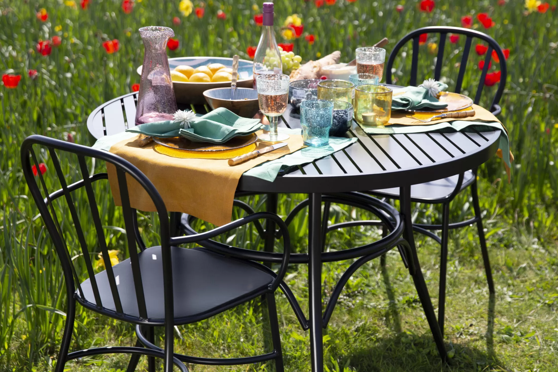 Flamant Tuinstoelen | Marian, Tuinstoel, Zwart