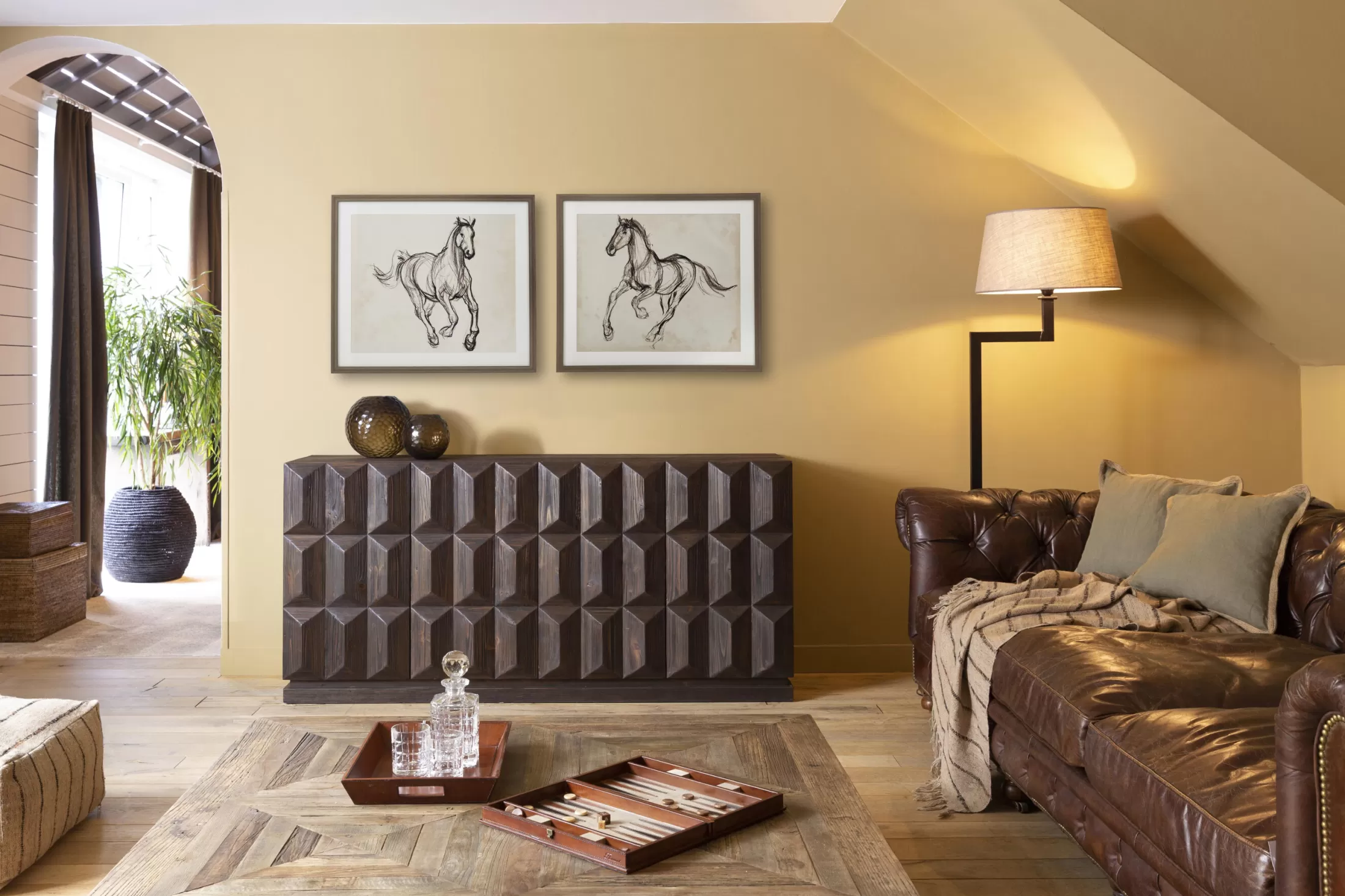 Flamant Dressoirs | Matthews, Dressoir, 4 Deuren, Bruin