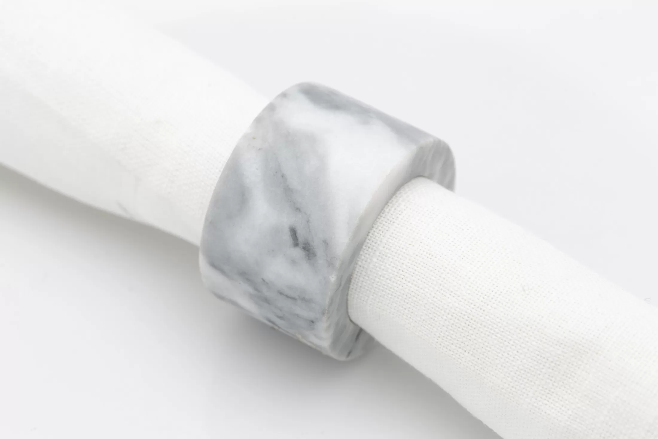 Flamant Accessoires | Maureen, Servetring, Marmer, Wit