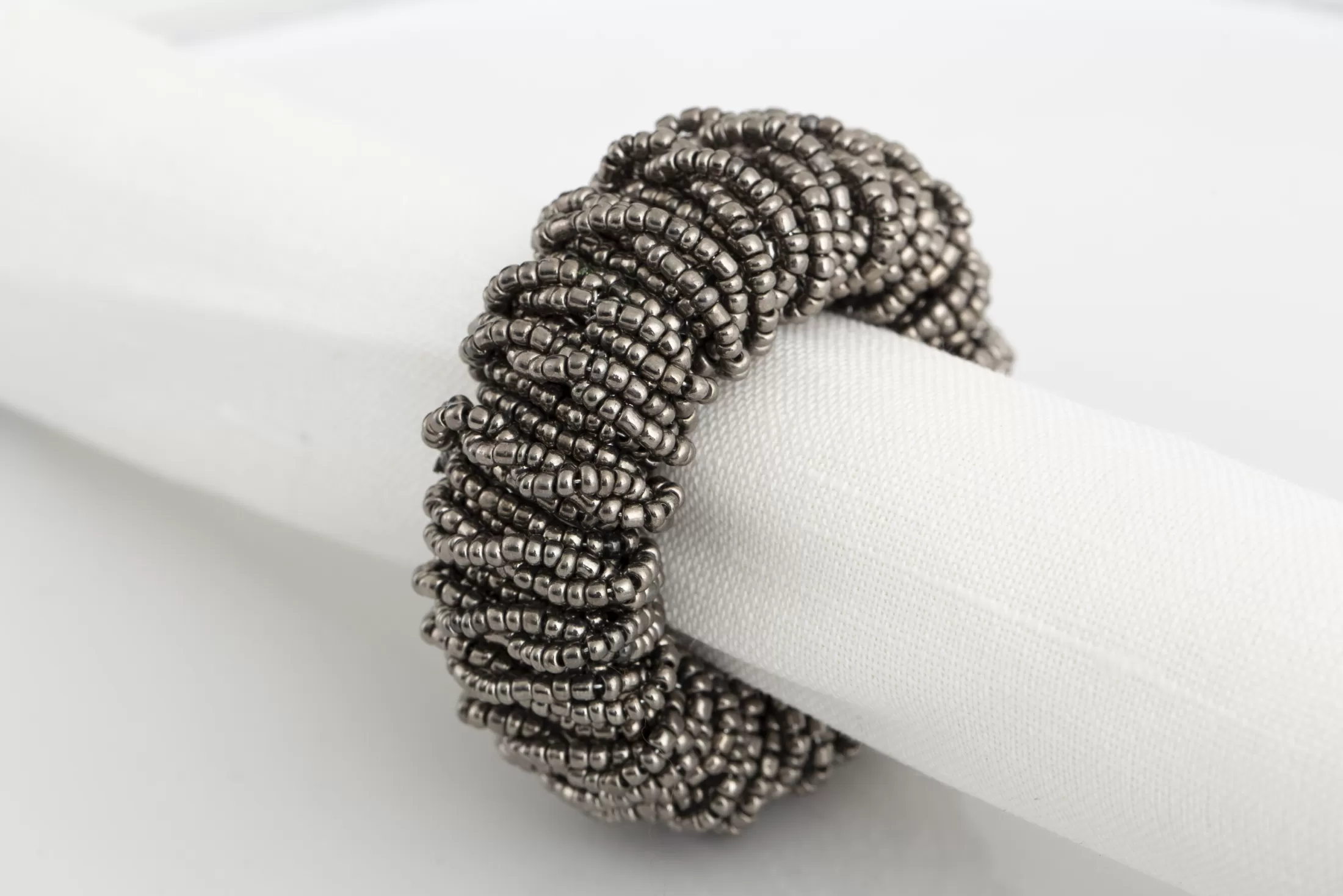 Flamant Accessoires | Meina, Servetring, Kralen, Grijs