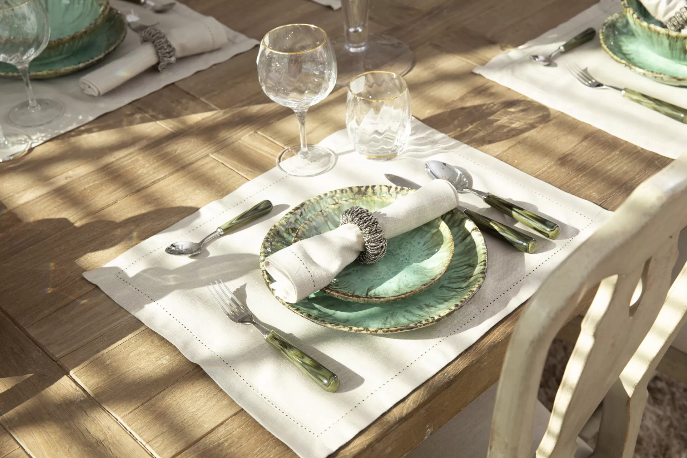 Flamant Accessoires | Meina, Servetring, Kralen, Zilver