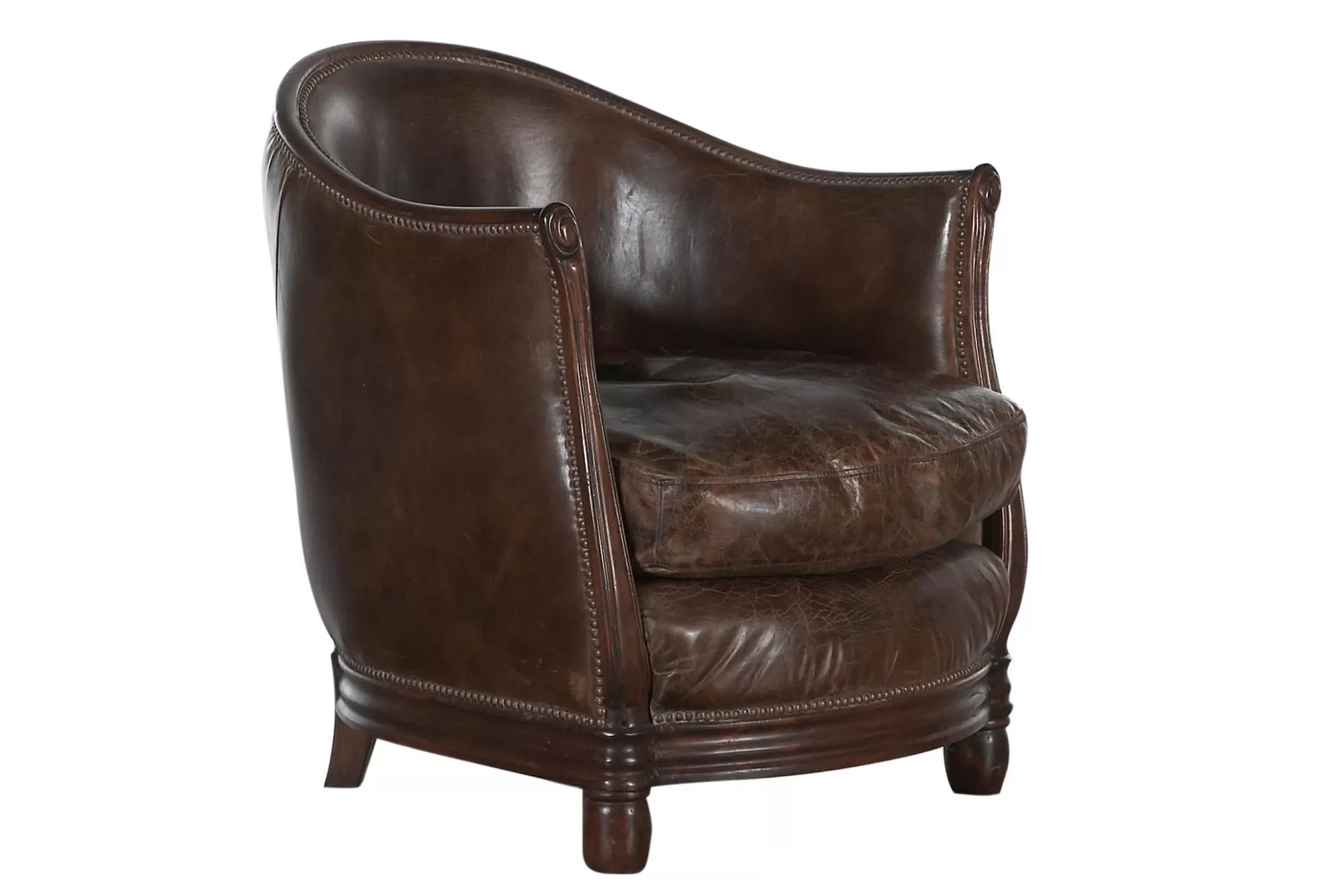 Flamant Banken | Melbury, Club Fauteuil, Donkerbruin, Leer