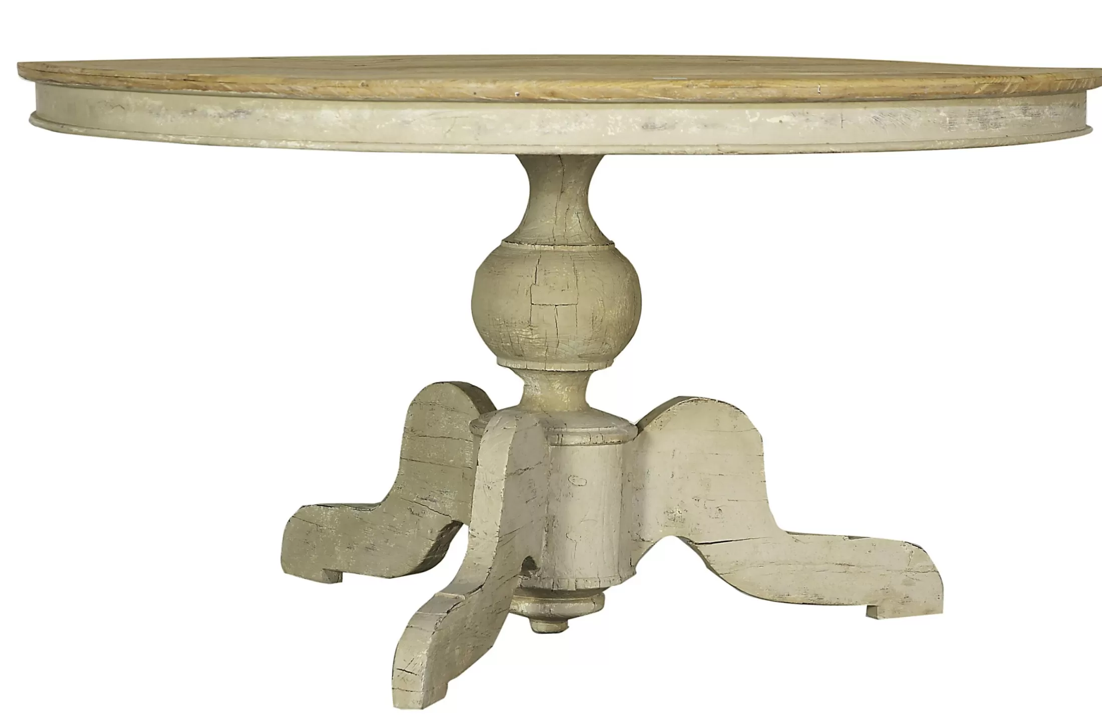 Flamant Eettafels | Milan, Eettafel, Rond, Gerecycled Hout, 140 Cm, Model 1