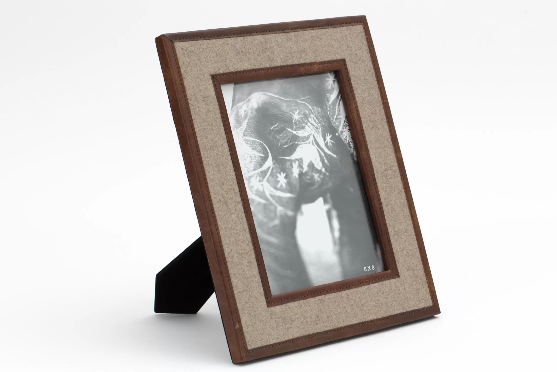 Flamant Decoratie | Milburn, Fotolijst, Wol En Leer, 15X20