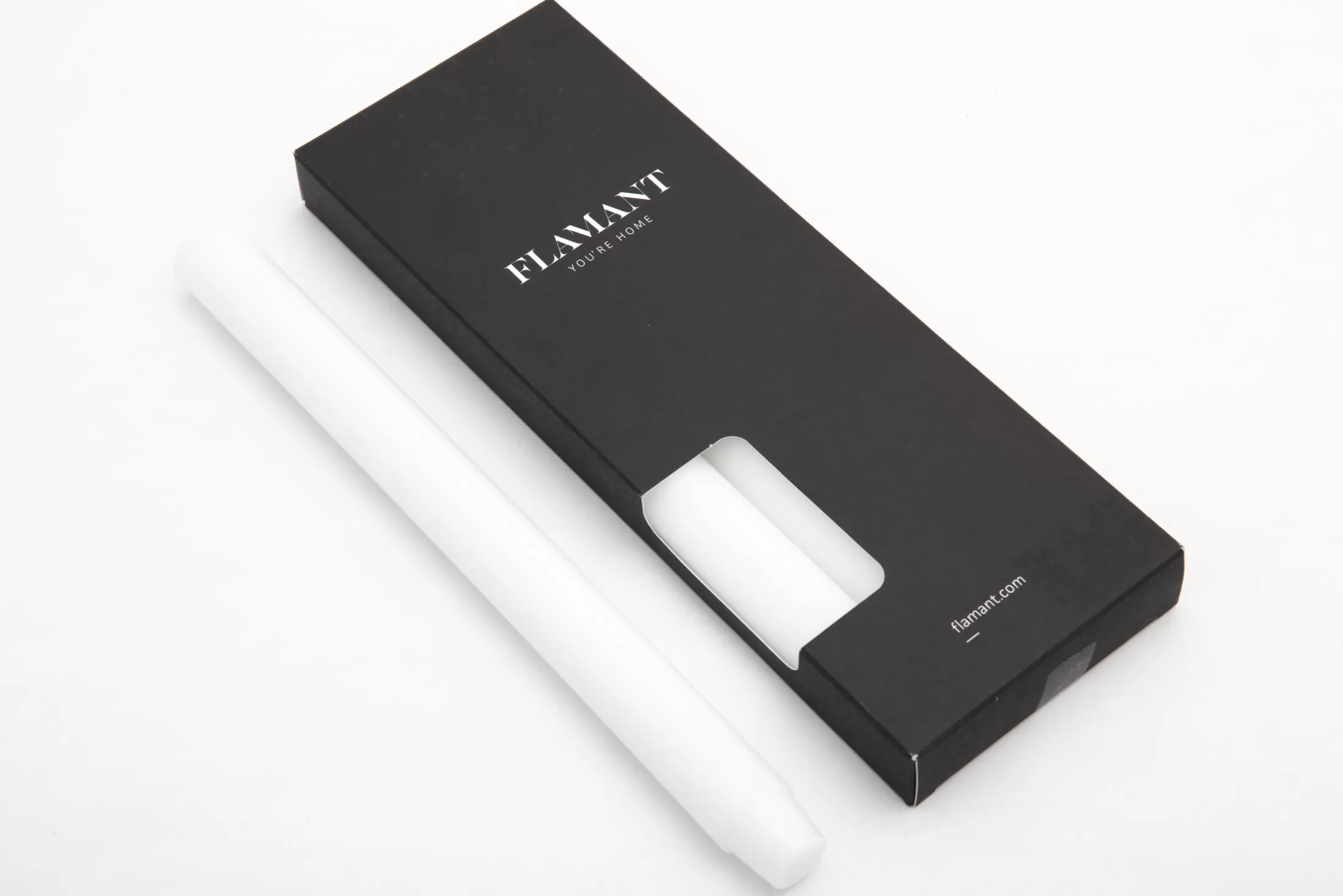 Flamant Decoratie | Nell, Tafelkaars, Kleur Wit, Set Van 4