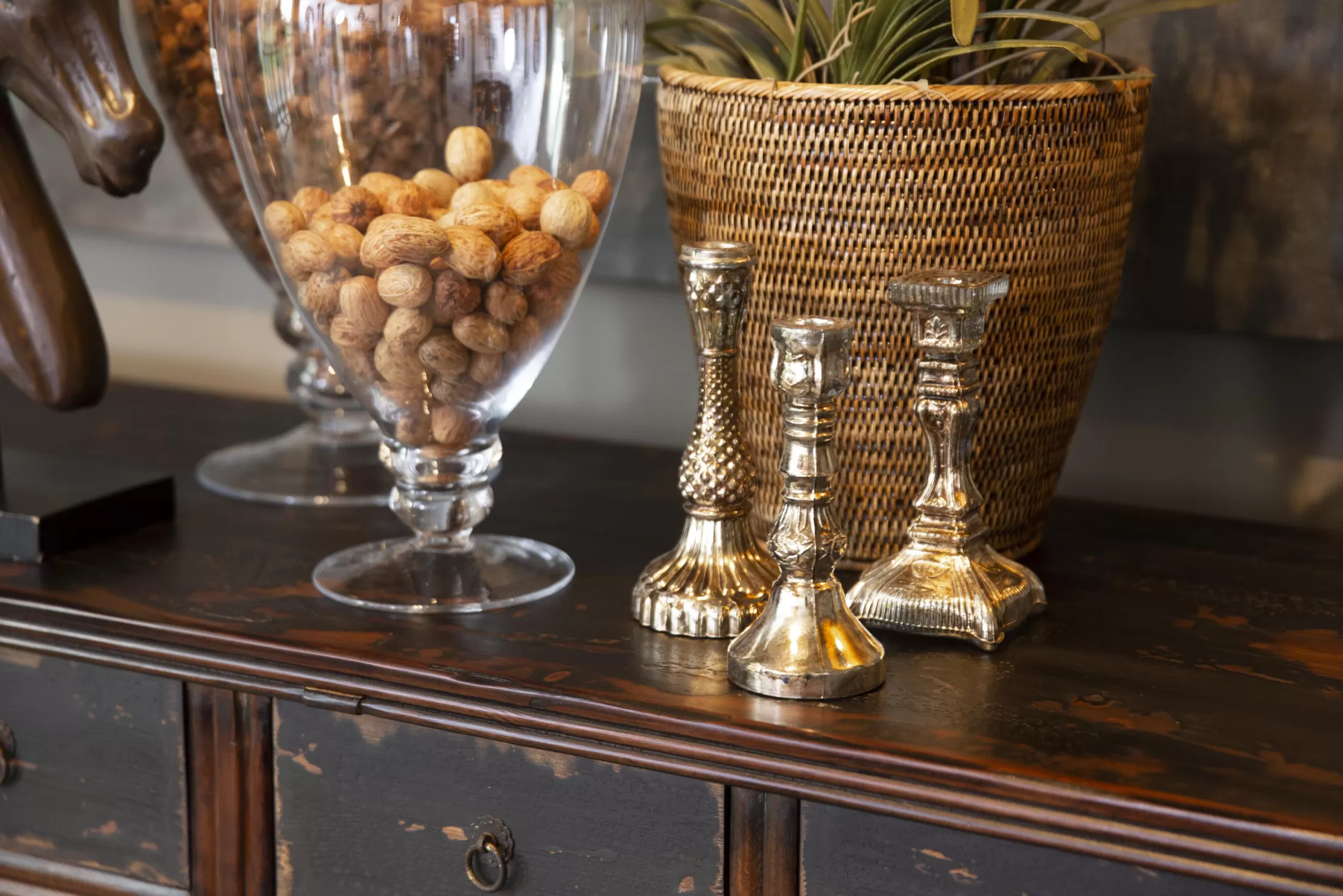 Flamant Decoratie | Newmarch, Kandelaar, Kwikglas