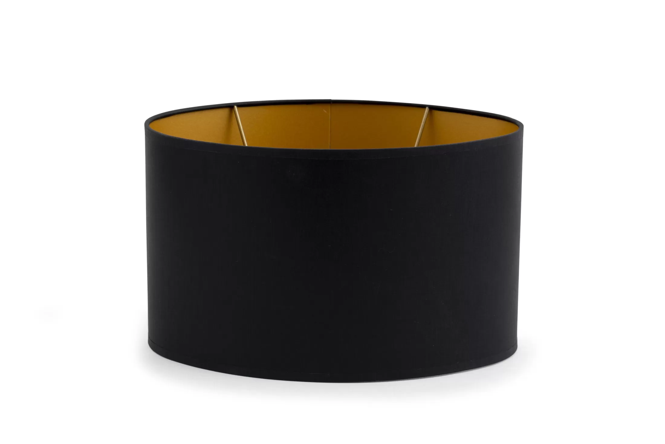 Flamant Verlichting | Ovaal, Lampenkap, Zwart En Goud, Ovaal, 30 Cm