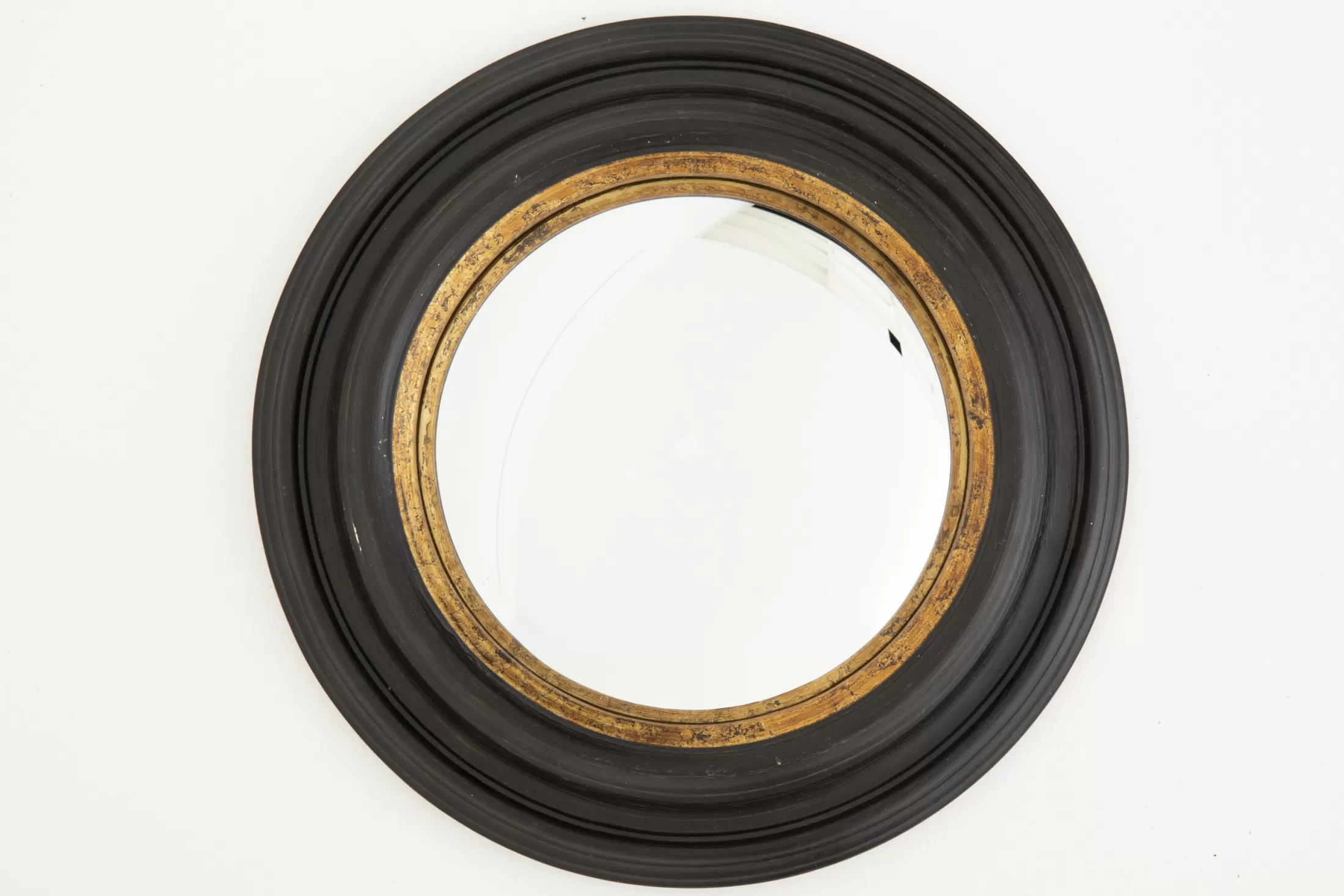 Flamant Decoratie | Pendolo, Spiegel, Zwart En Goud, Bol, Rond