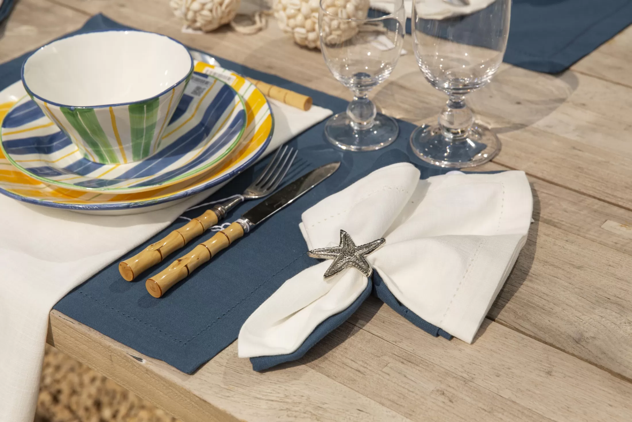 Flamant Eetkamer- En Keukentextiel | Phills, Servet, Wit, Set Van 6